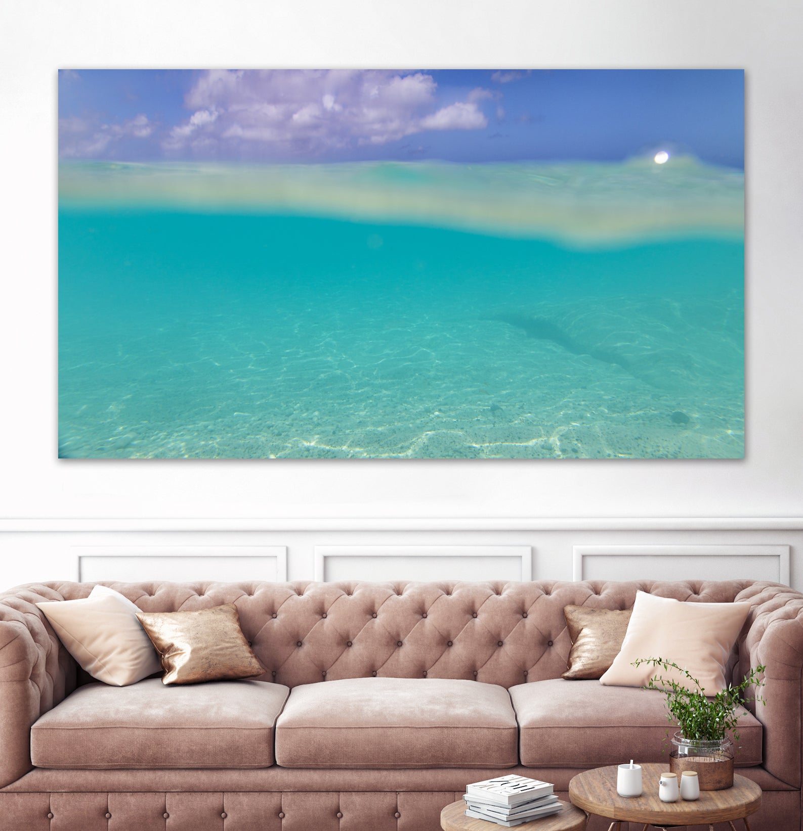 Underwater Caribbean Sea Dream 1 by ©AnitasBellasArt on GIANT ART - blue coastal sea,ocean,turquoise,water