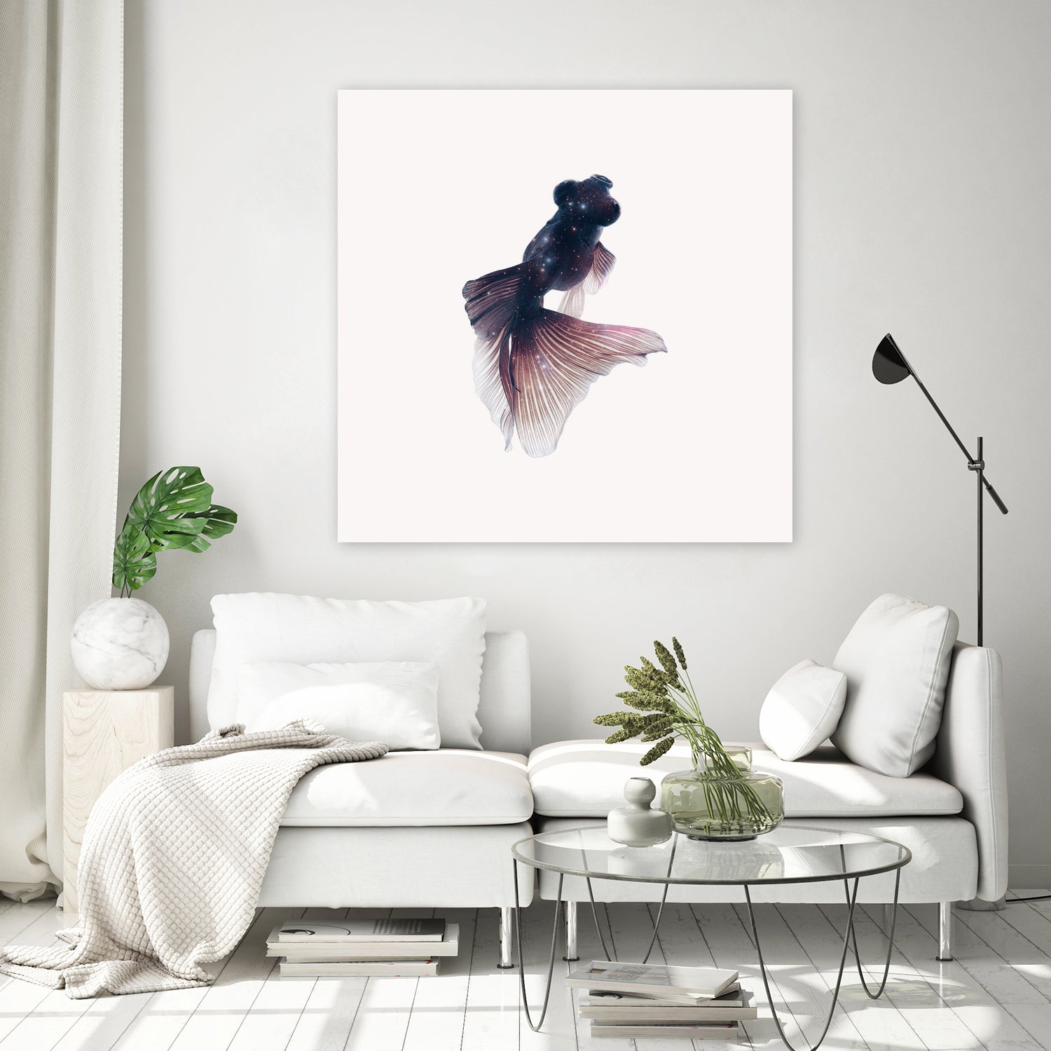 GALAXY GOLDFISH by Jonas Loose on GIANT ART - fuchsia photo manipulation