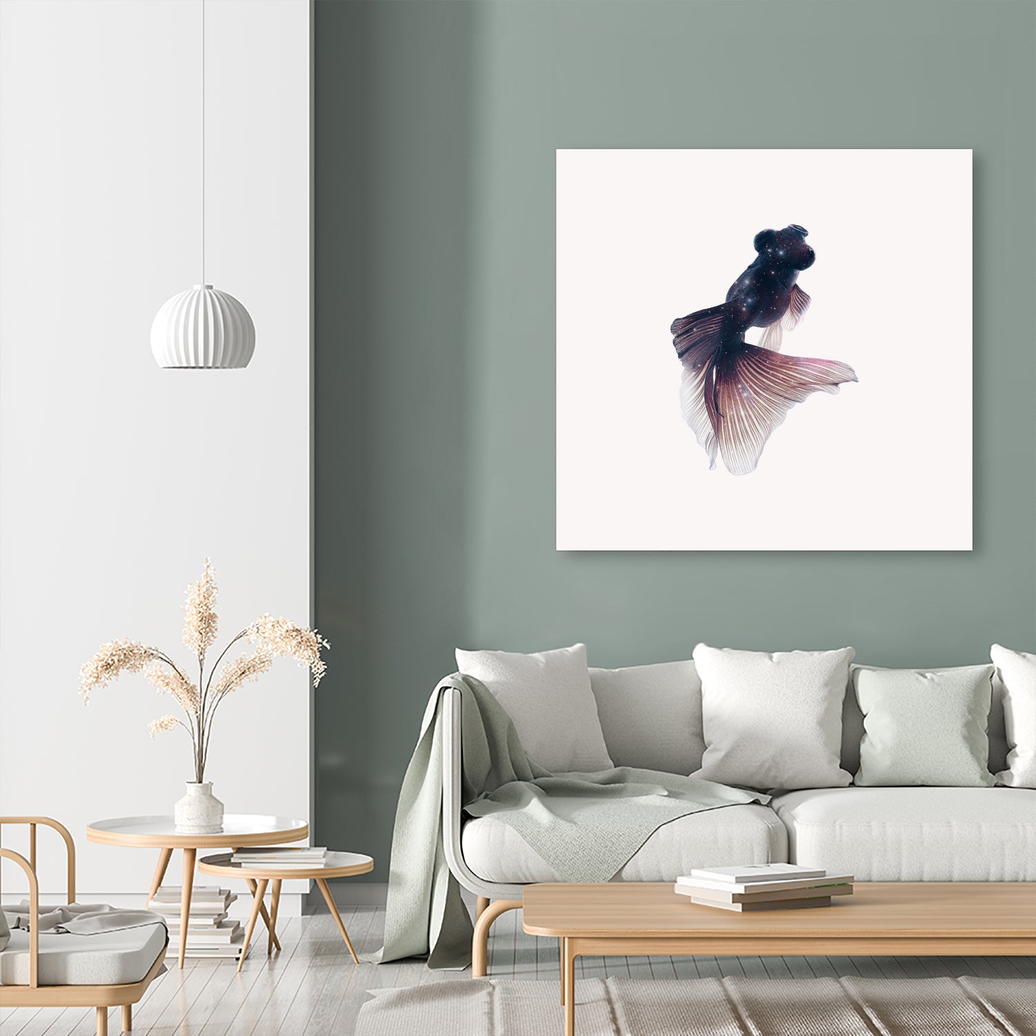 GALAXY GOLDFISH by Jonas Loose on GIANT ART - fuchsia photo manipulation