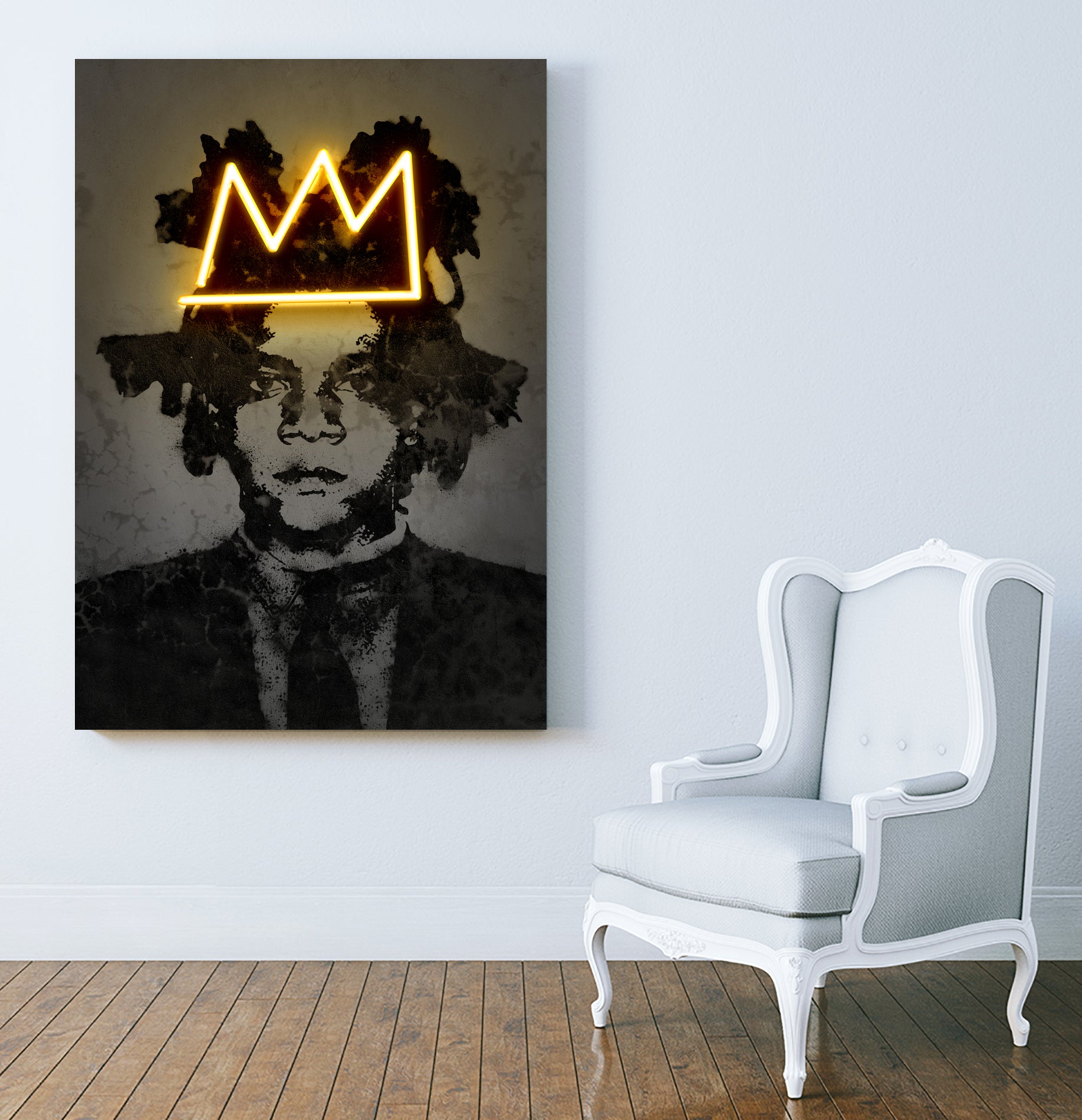 Basquiat by Octavian Mihai Mielu on GIANT ART - yellow photo manipulation