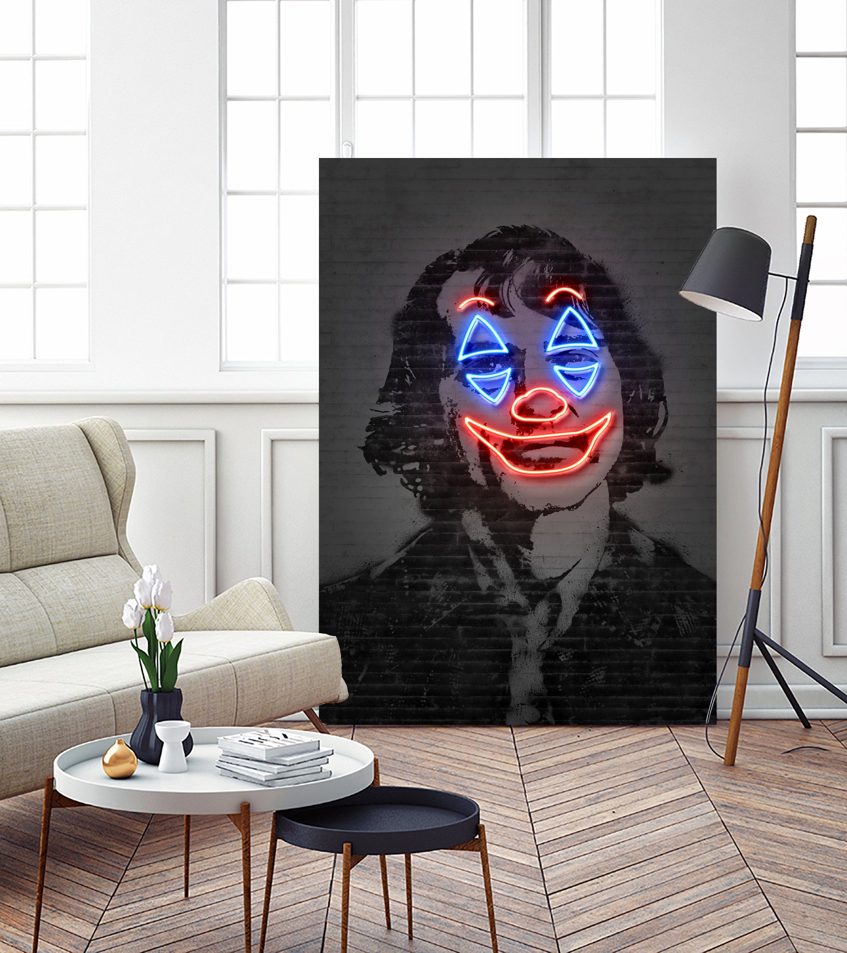 Joker by Octavian Mihai Mielu on GIANT ART - gray photo manipulation