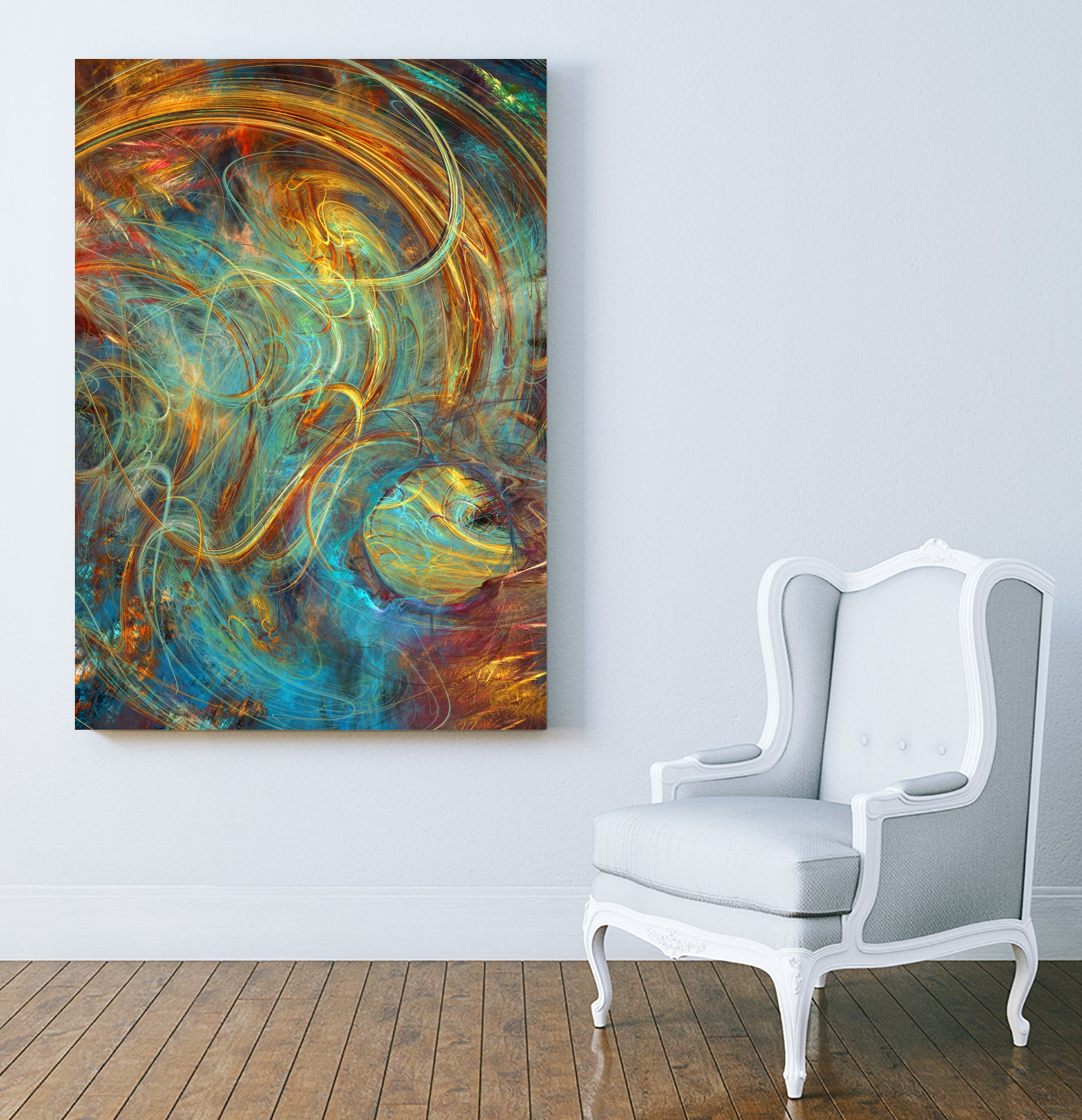 fractal space by Justyna Jaszke on GIANT ART - green digital painting