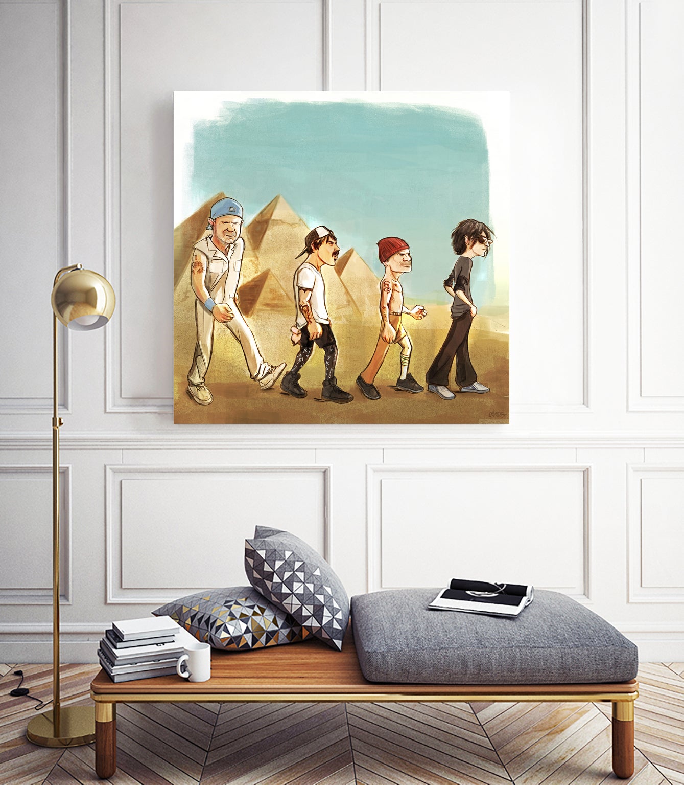 Live at the Pyramids by Charlie Casado on GIANT ART - yellow character design