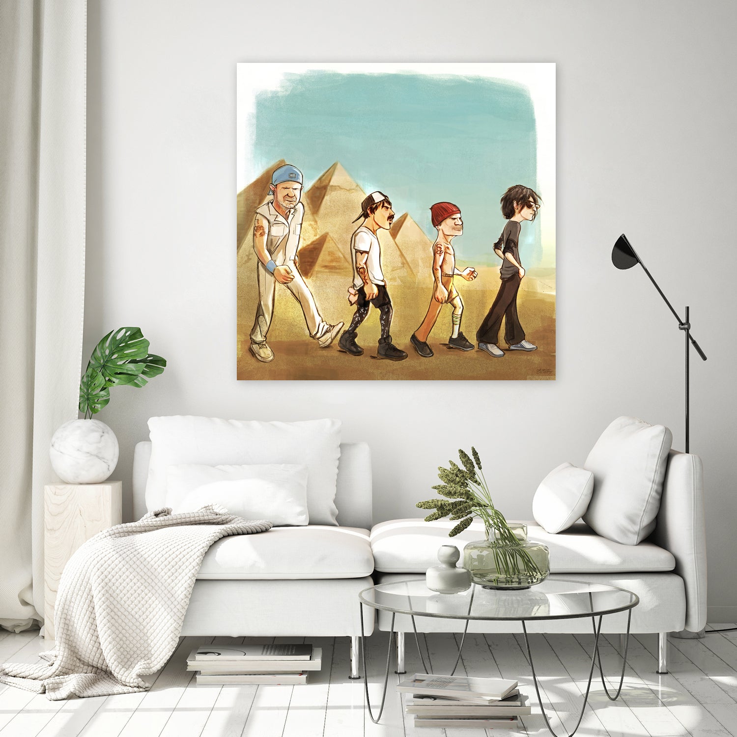 Live at the Pyramids by Charlie Casado on GIANT ART - yellow character design