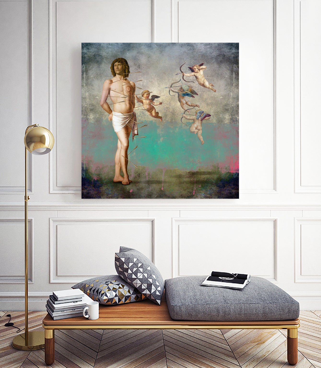 Teaching Archery by José Luis Guerrero on GIANT ART - green photo manipulation