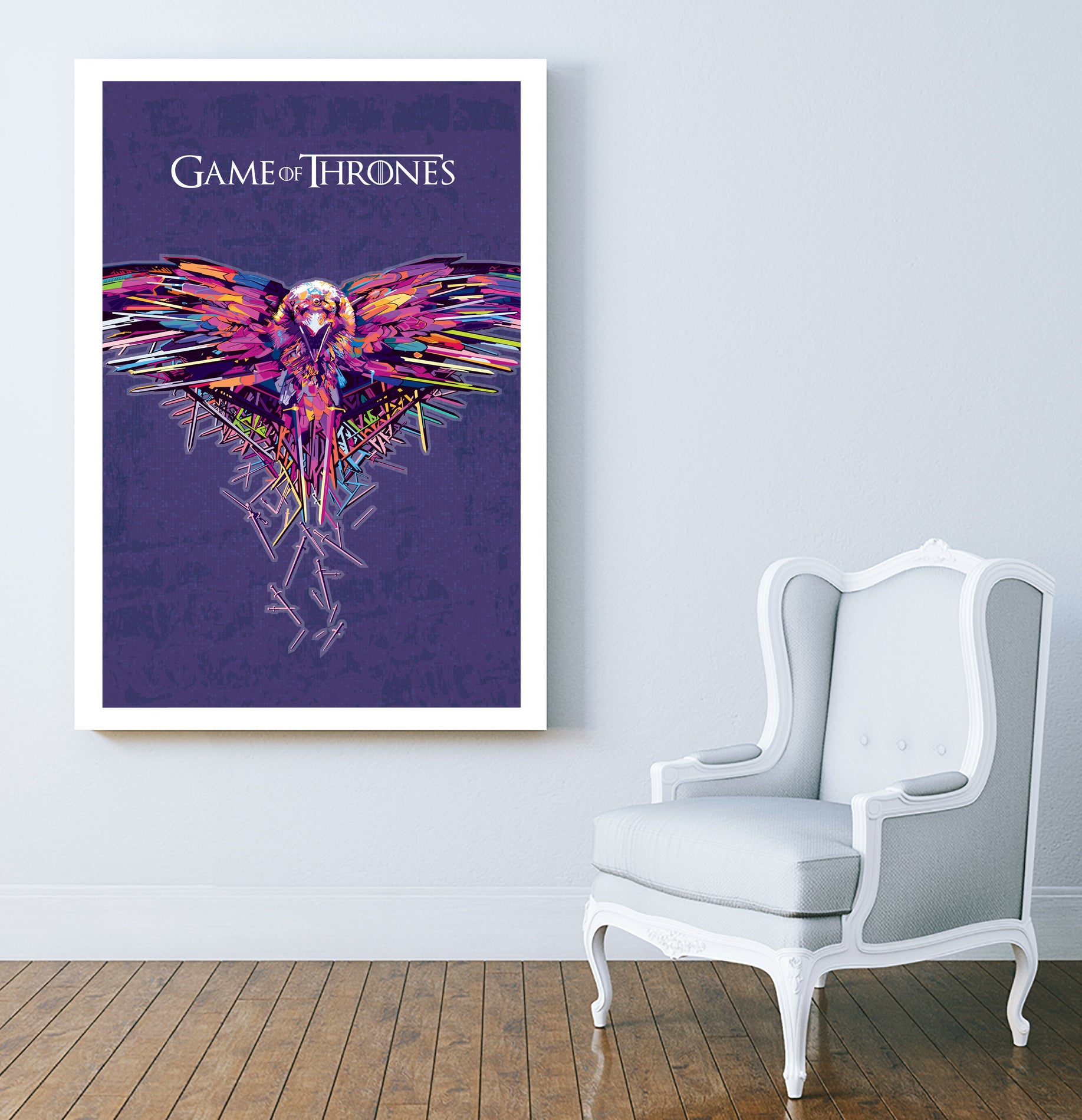 Game Of Thrones by johan musa on GIANT ART - red photo illustration