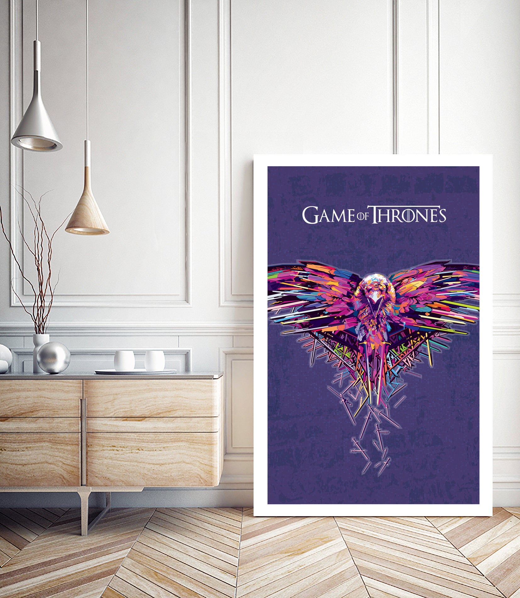 Game Of Thrones by johan musa on GIANT ART - red photo illustration