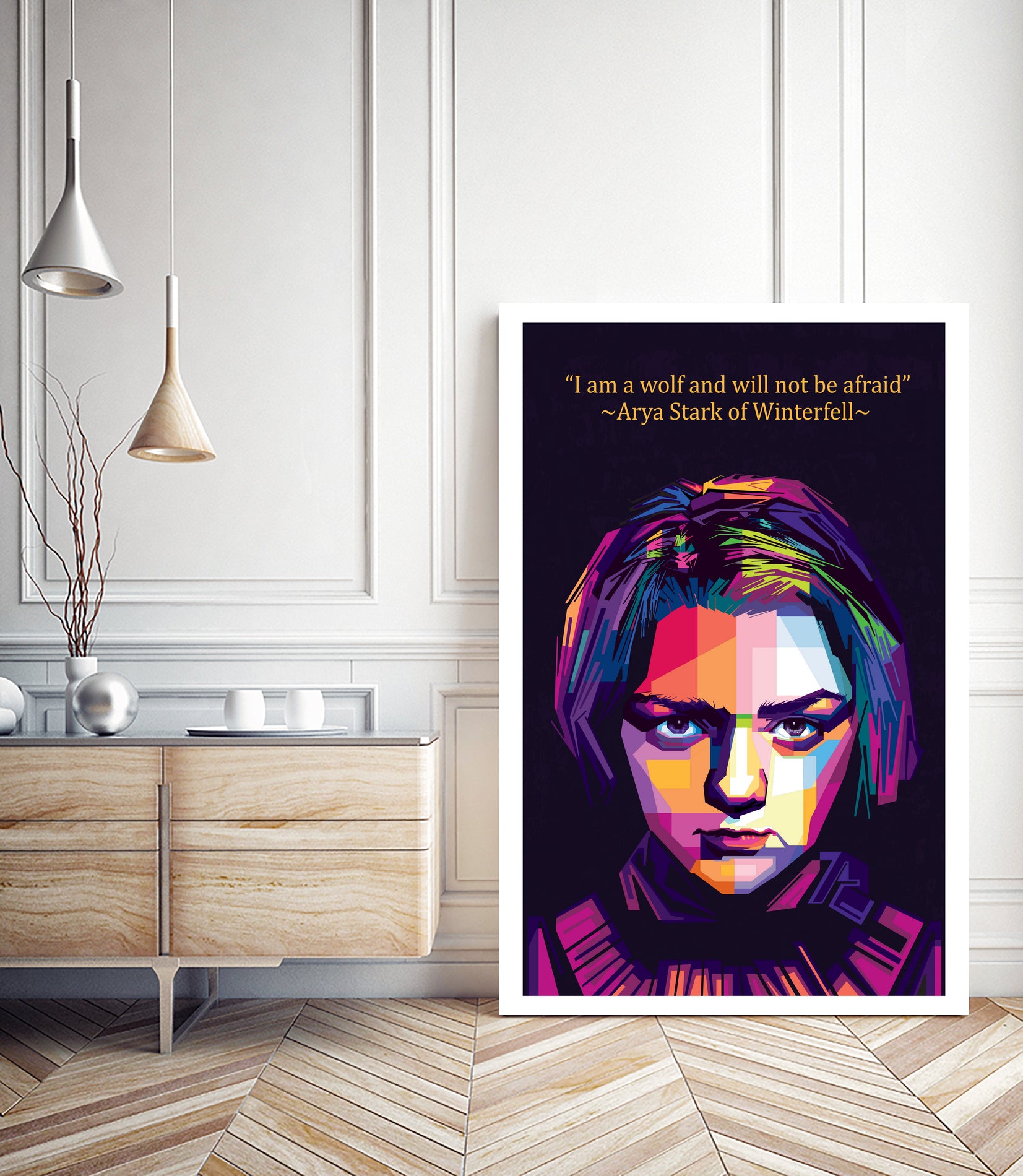 Arya Stark of Winterfell by johan musa on GIANT ART - red photo illustration