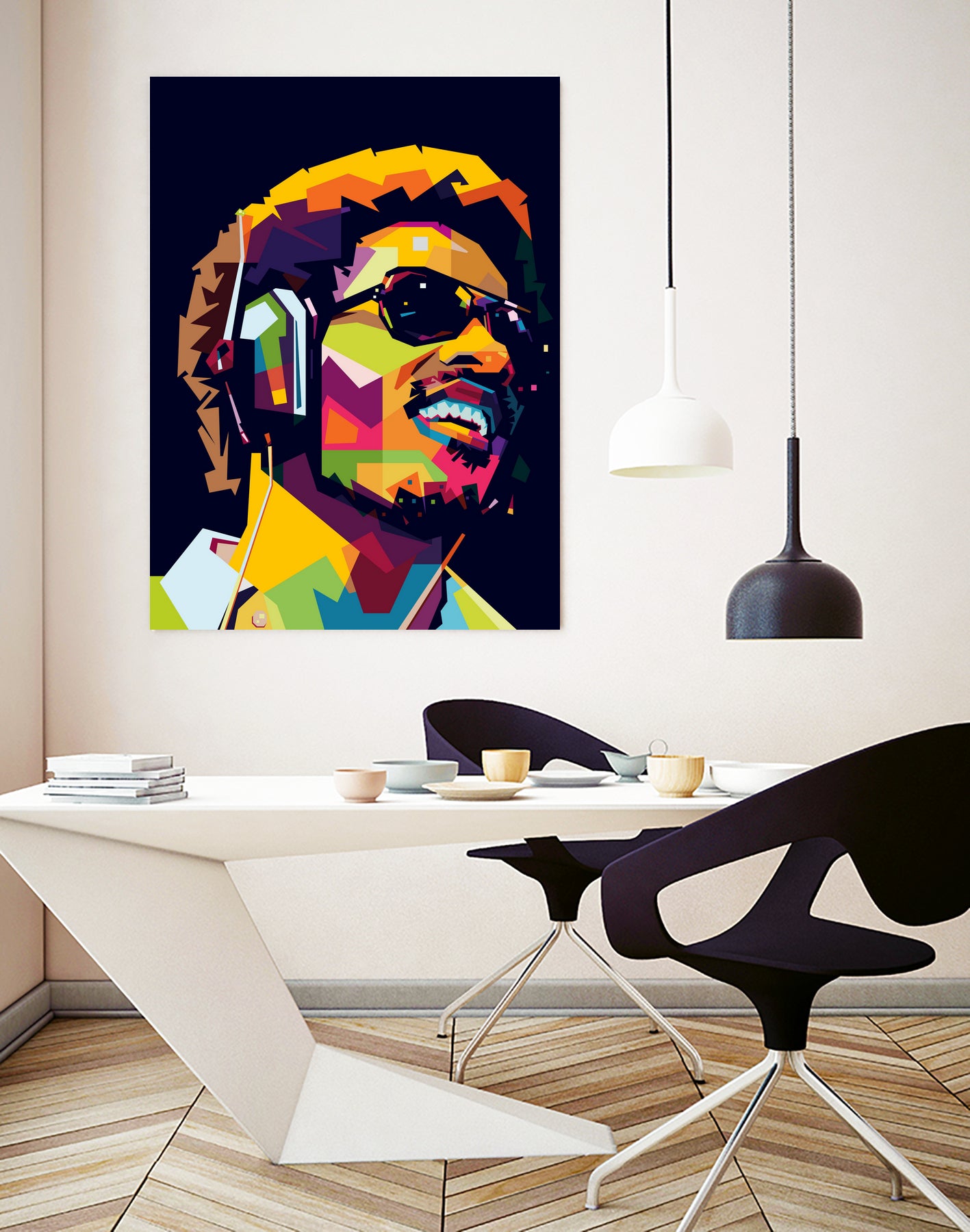 Stevie Wonder by Yusuf Yusuf Dedi Wijaya on GIANT ART - white vector illustration