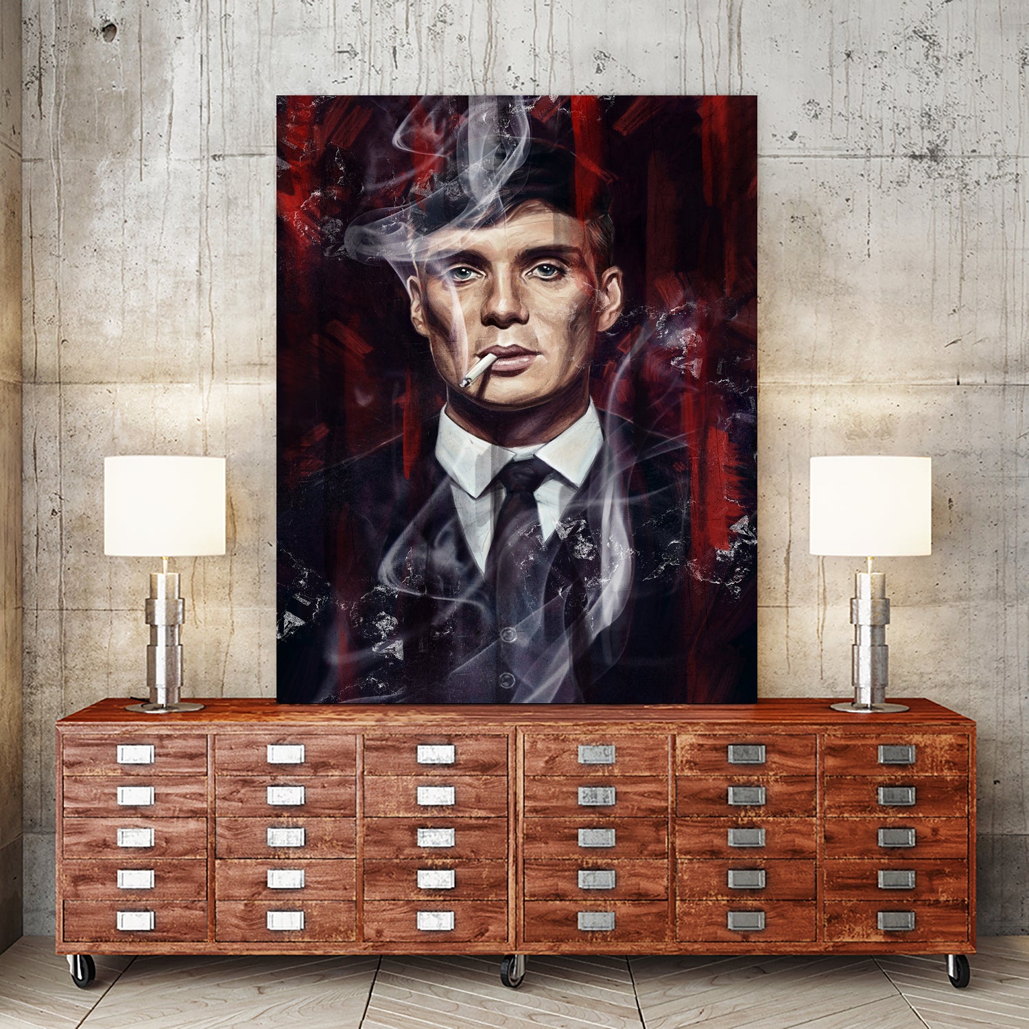 Peaky Blinders by Dmitry Belov on GIANT ART - black digital painting