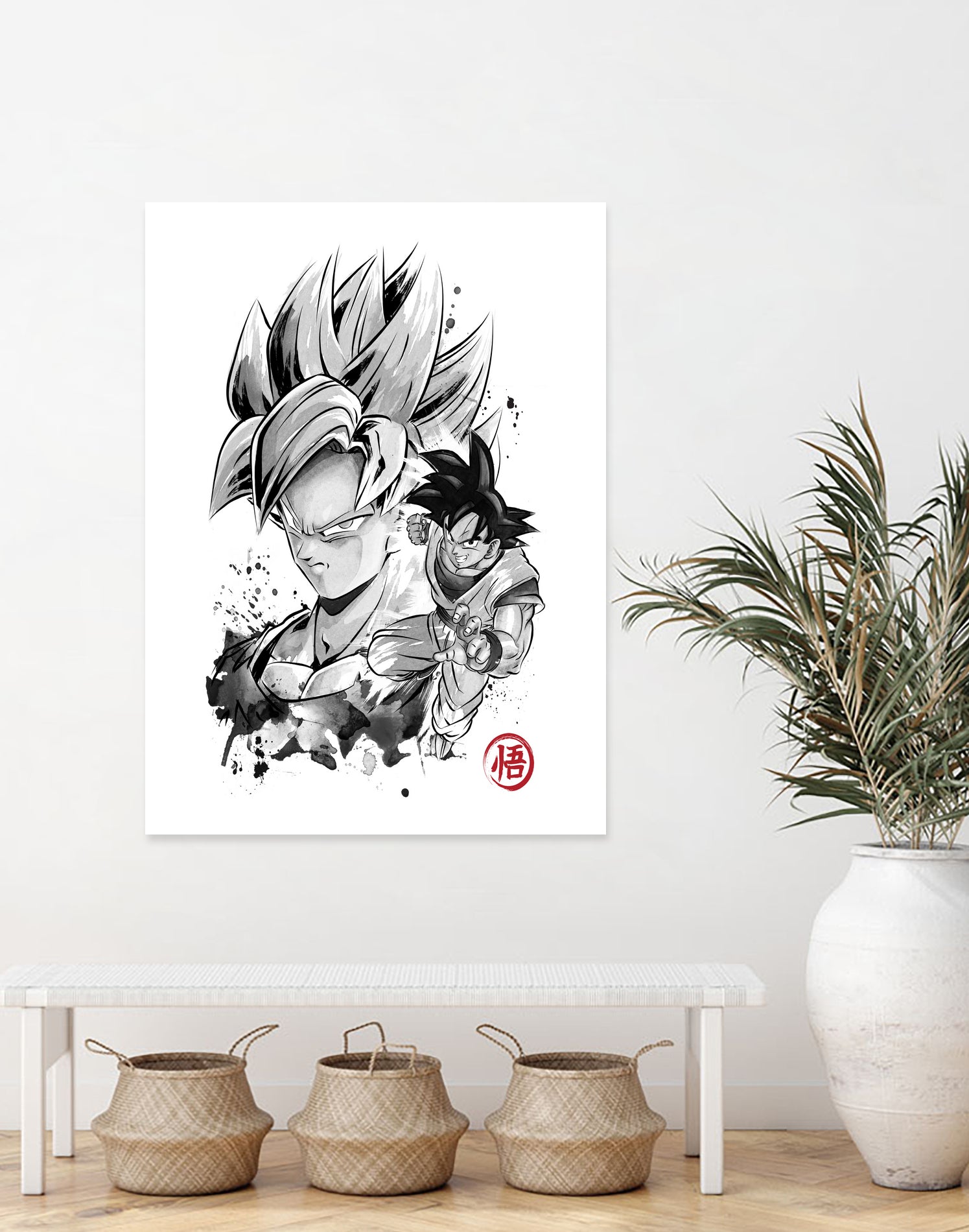 Super Saiyan Warrior by Antonio Camarena on GIANT ART - white digital painting