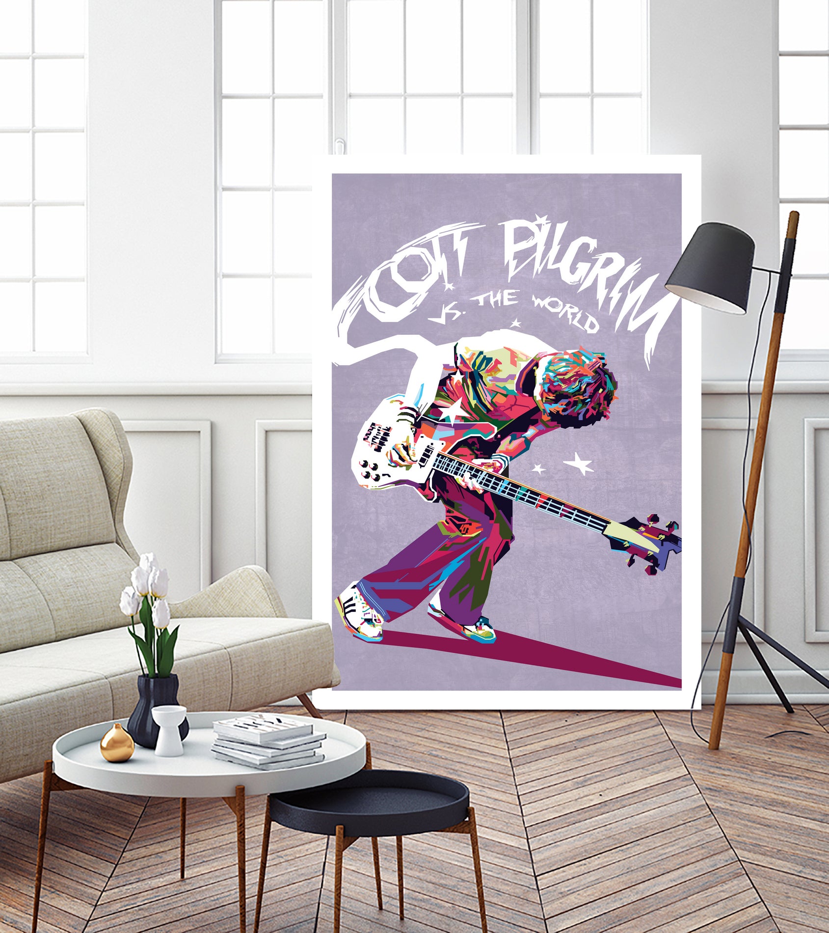 Scott Pilgrim vs The World by johan musa on GIANT ART - red photo illustration