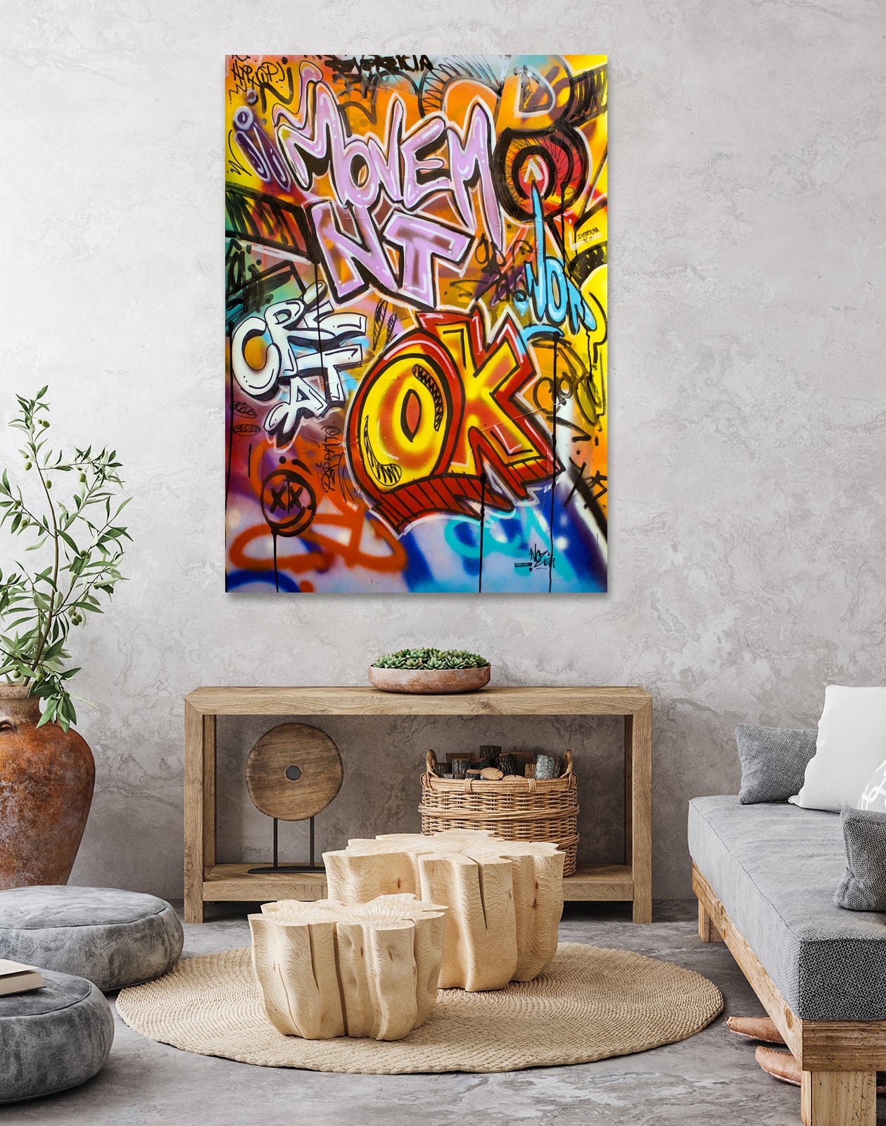 OK by Nozvvu vvu on GIANT ART - white typography