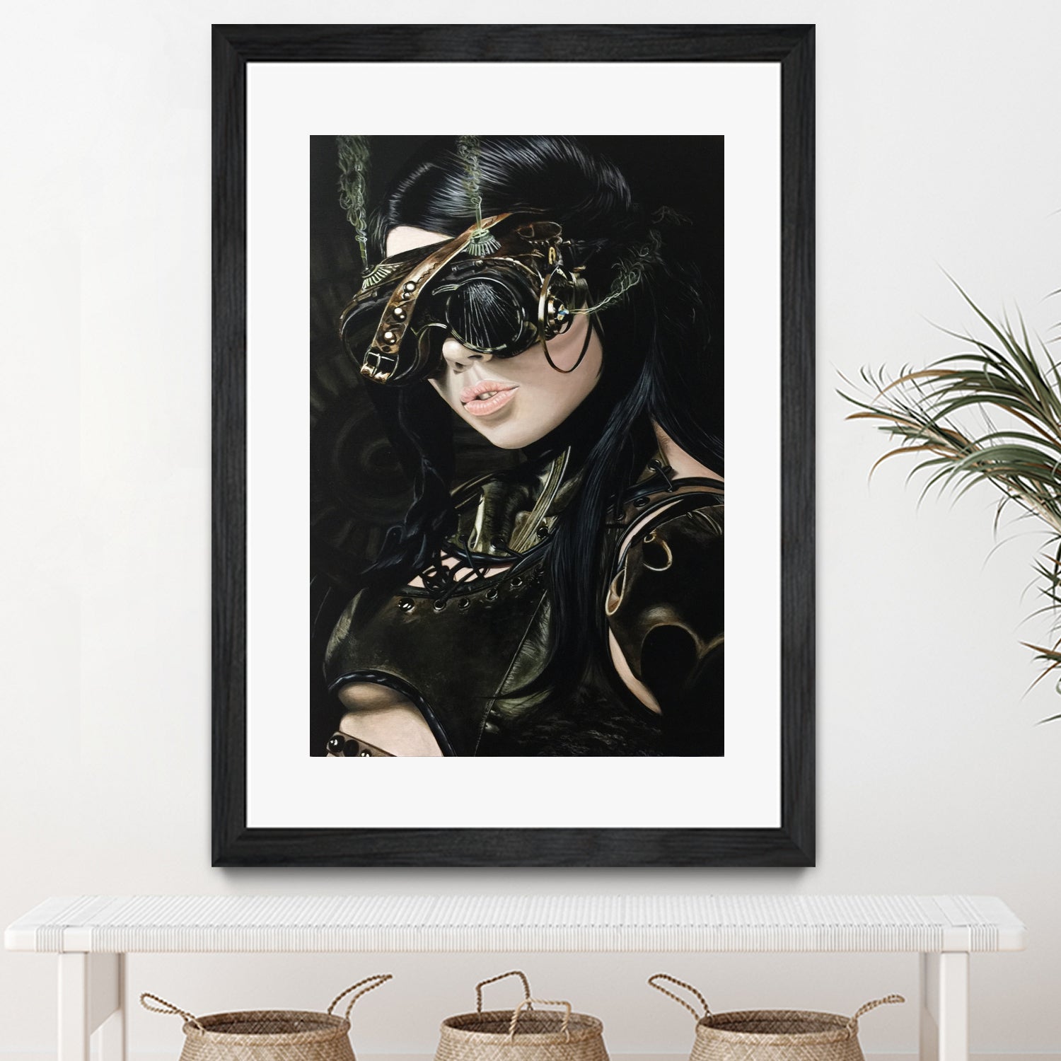 Steampunk Girl I by João Bello on GIANT ART - black mixed media