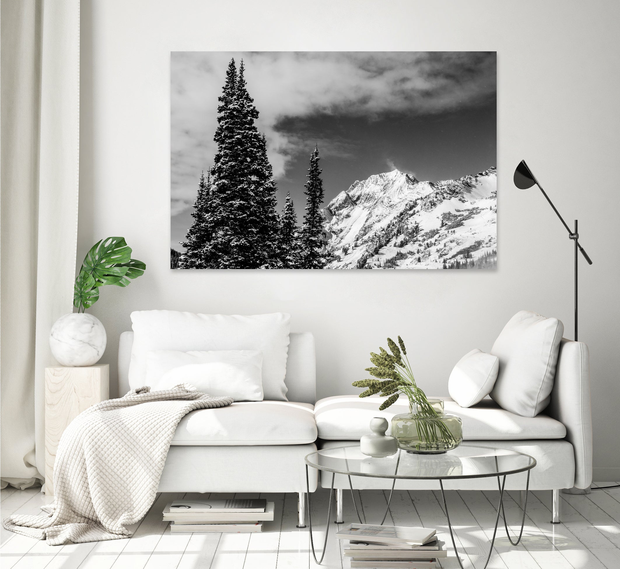 Trees Taller than the Highest Peak by Alex Tonetti on GIANT ART - gray photo illustration
