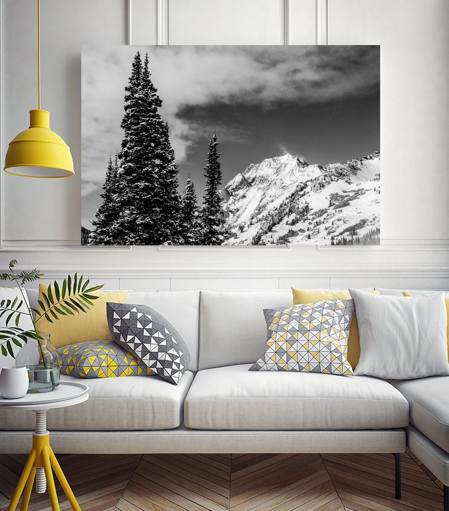 Trees Taller than the Highest Peak by Alex Tonetti on GIANT ART - gray photo illustration