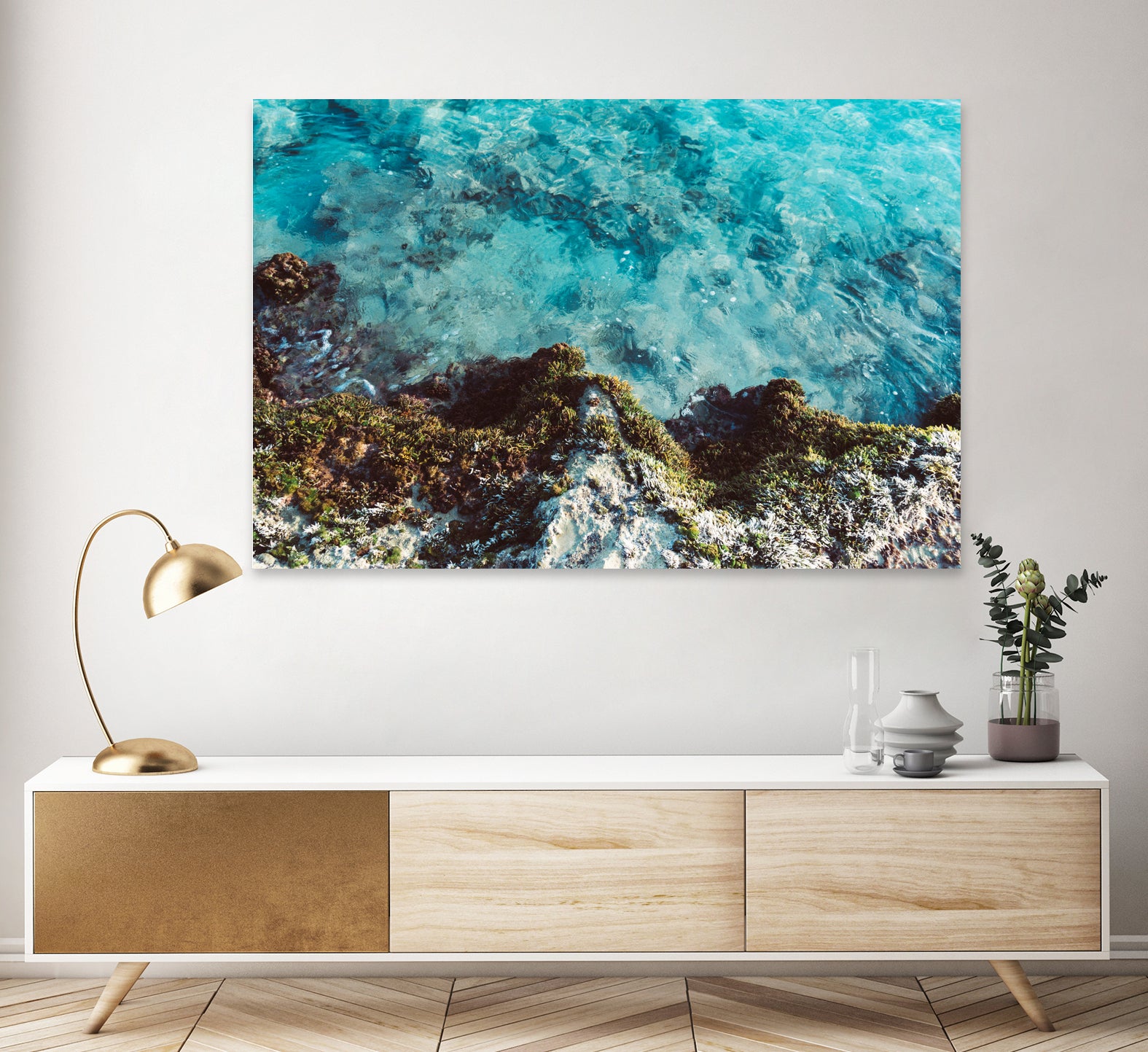 Blue Coast by Alex Tonetti on GIANT ART - blue photo illustration