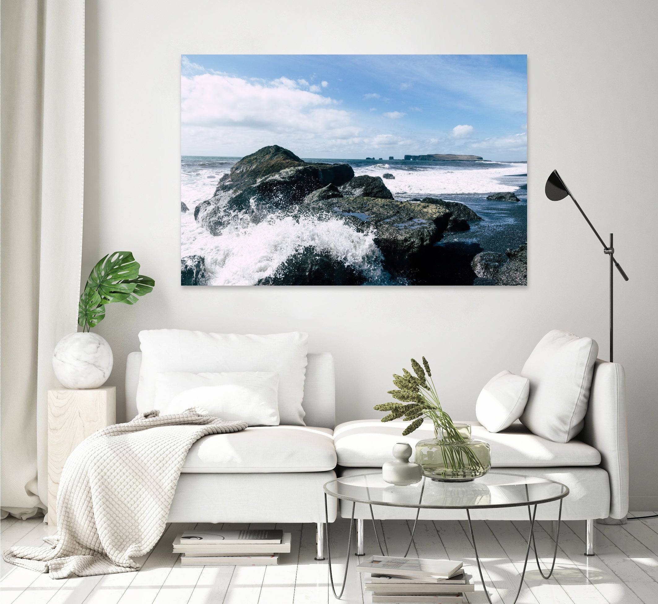 Crash Into Me by Alex Tonetti on GIANT ART - blue photo illustration