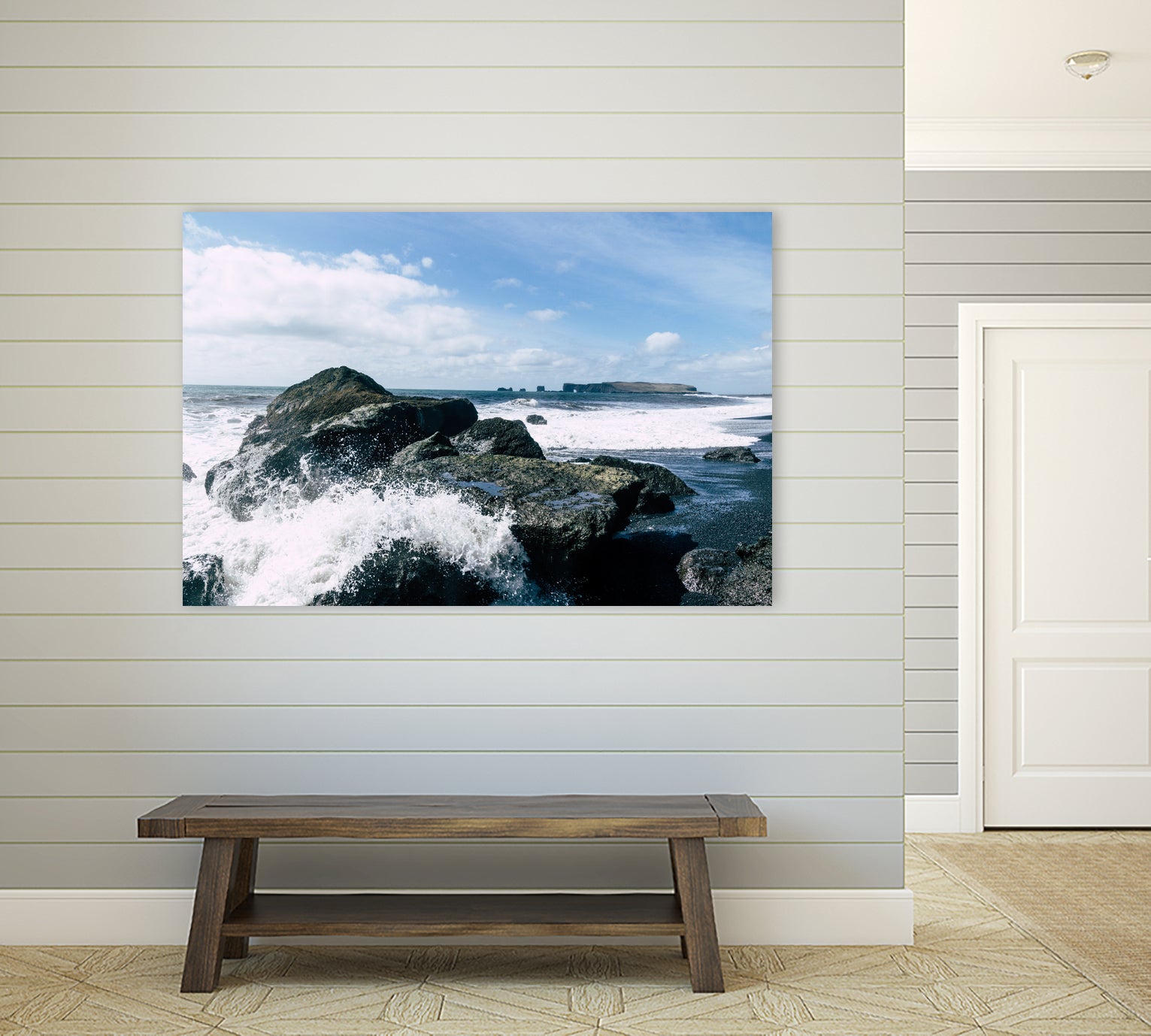 Crash Into Me by Alex Tonetti on GIANT ART - blue photo illustration