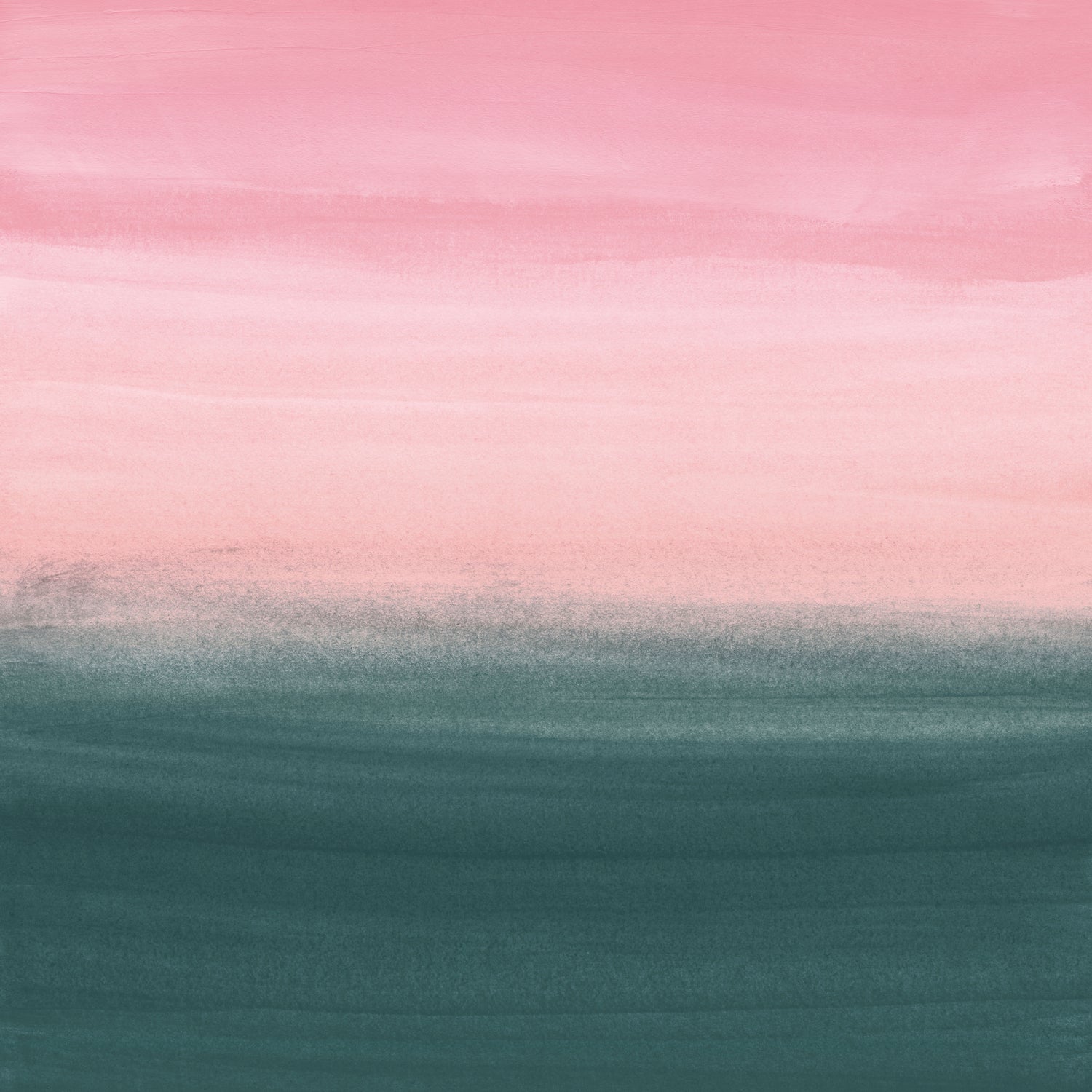 Touching Teal Pink Watercolor Abstract #1 #painting by Anita & Bella Jantz on GIANT ART - pink digital painting