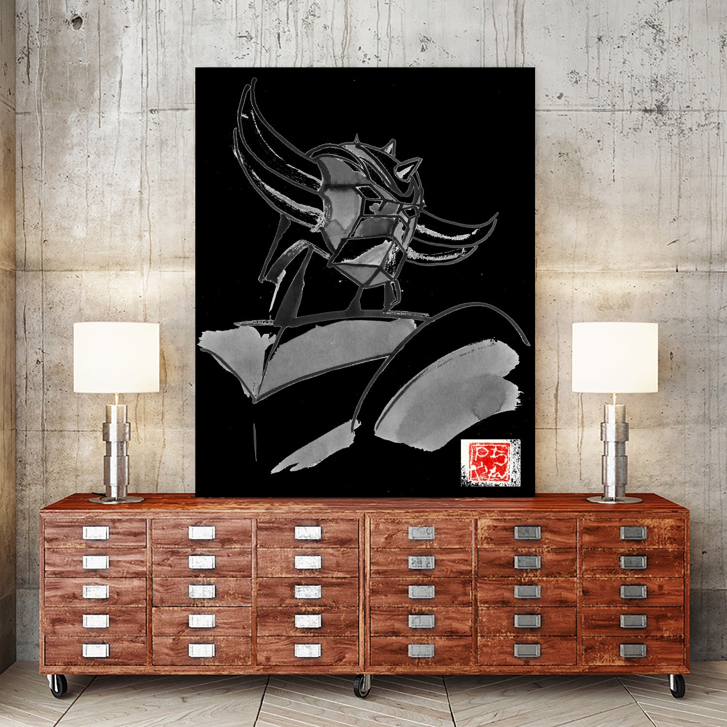 goldorak 02 by philippe imbert on GIANT ART - black character design