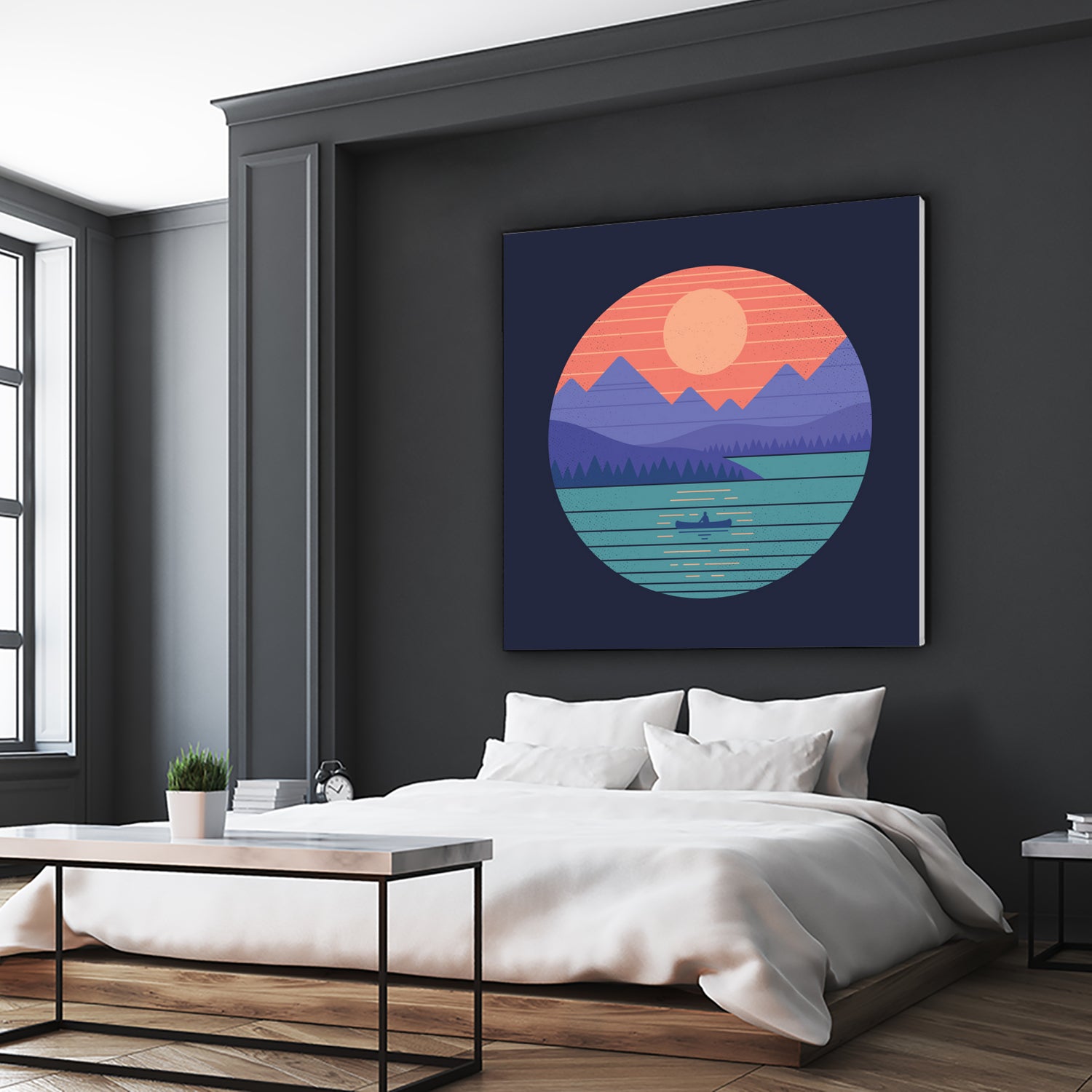 Peaceful Reflection by Rick Crane on GIANT ART - fuchsia digital drawing