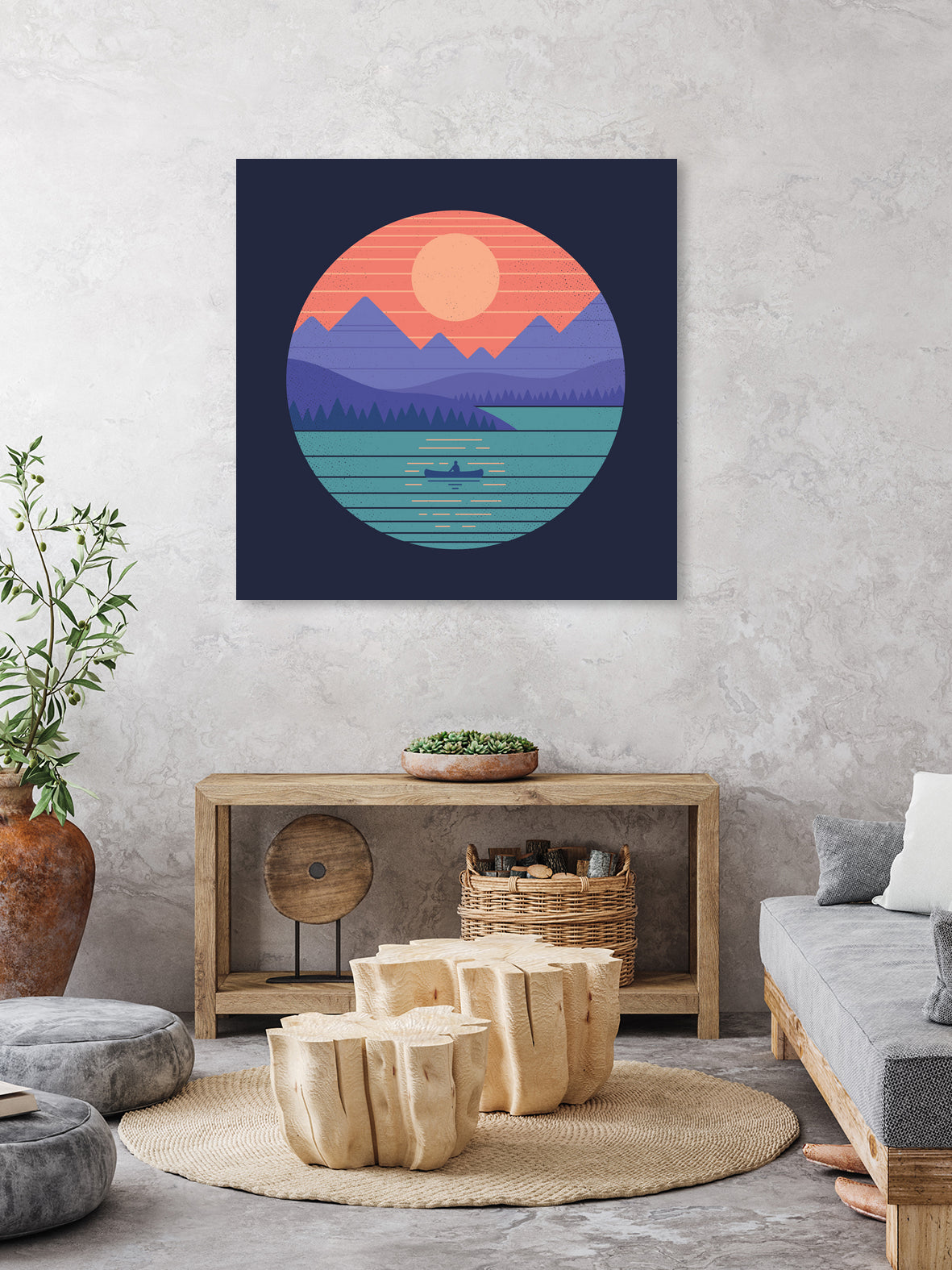 Peaceful Reflection by Rick Crane on GIANT ART - fuchsia digital drawing