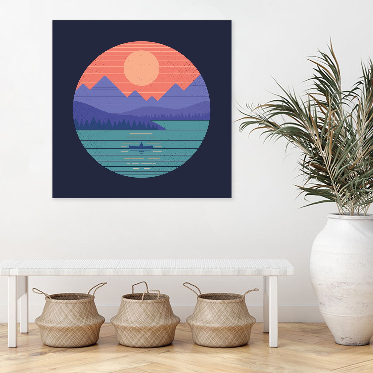 Peaceful Reflection by Rick Crane on GIANT ART - fuchsia digital drawing