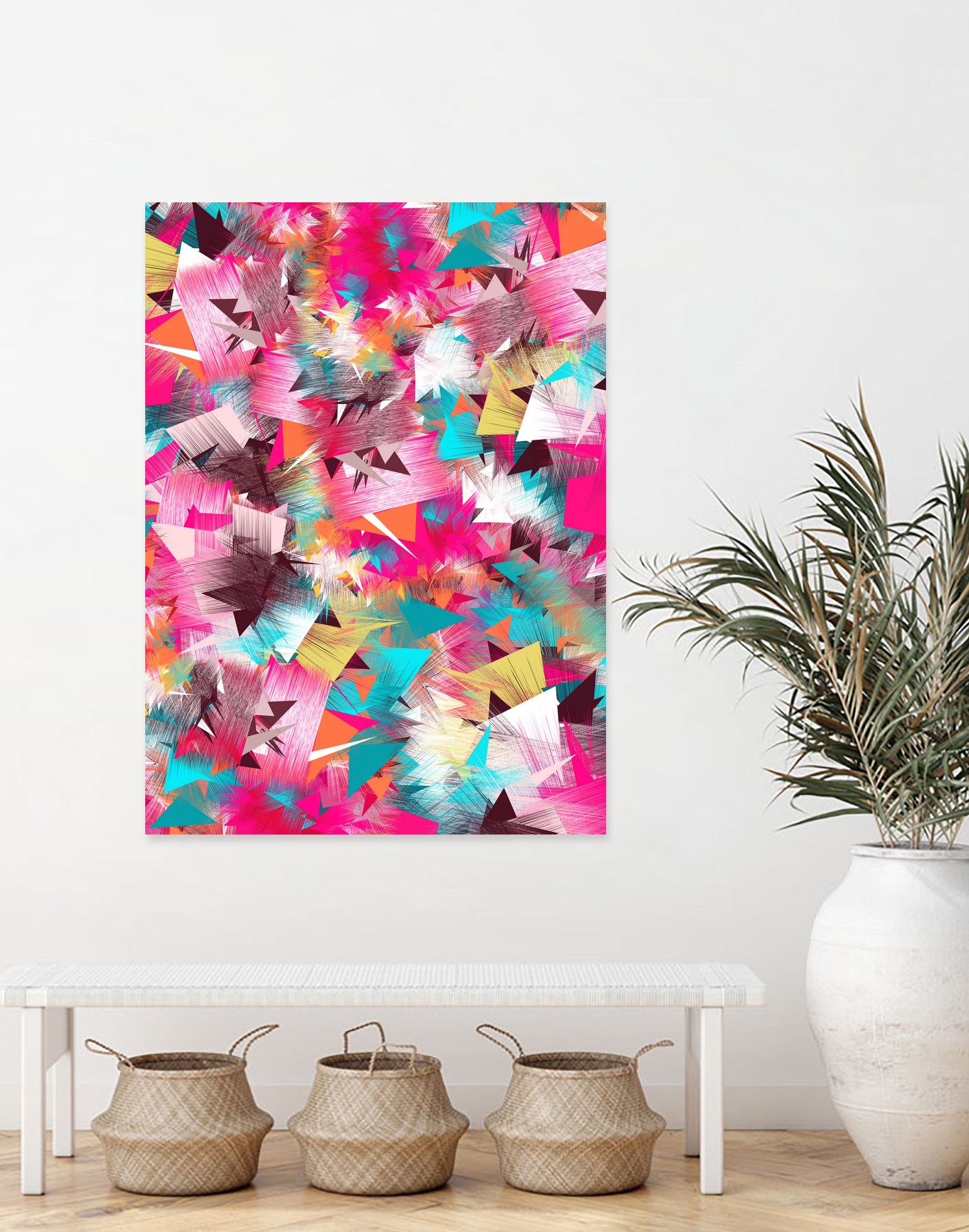 Colorful Place by Danny Jardim on GIANT ART - pink digital painting