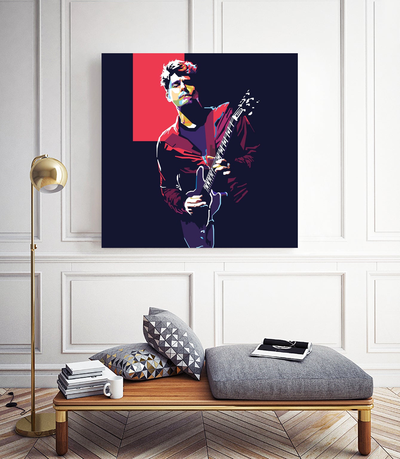 john mayer by fajar gunawan on GIANT ART - red photo illustration