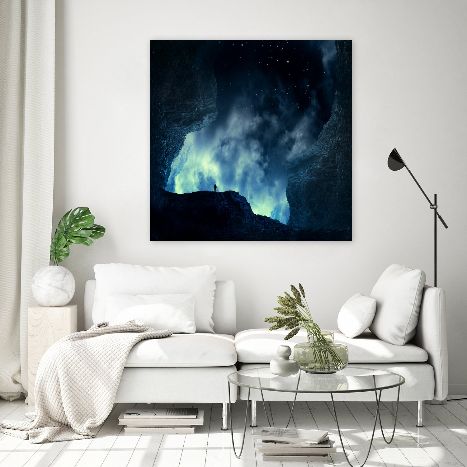 spaces XVIII - at night by Dirk Wüstenhagen on GIANT ART - blue digital painting