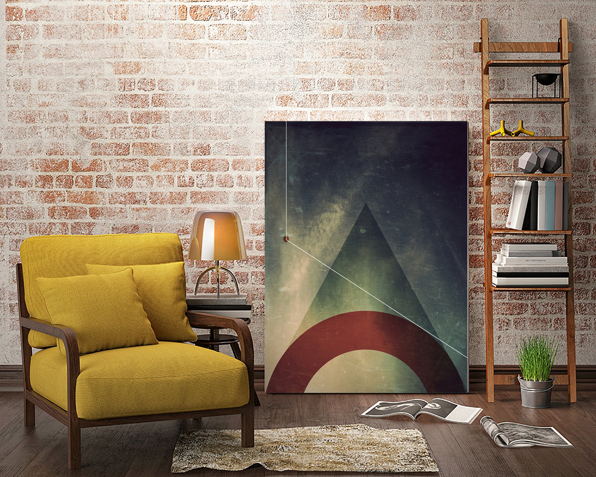 triangle half circle by Danny Jardim on GIANT ART - digital drawing