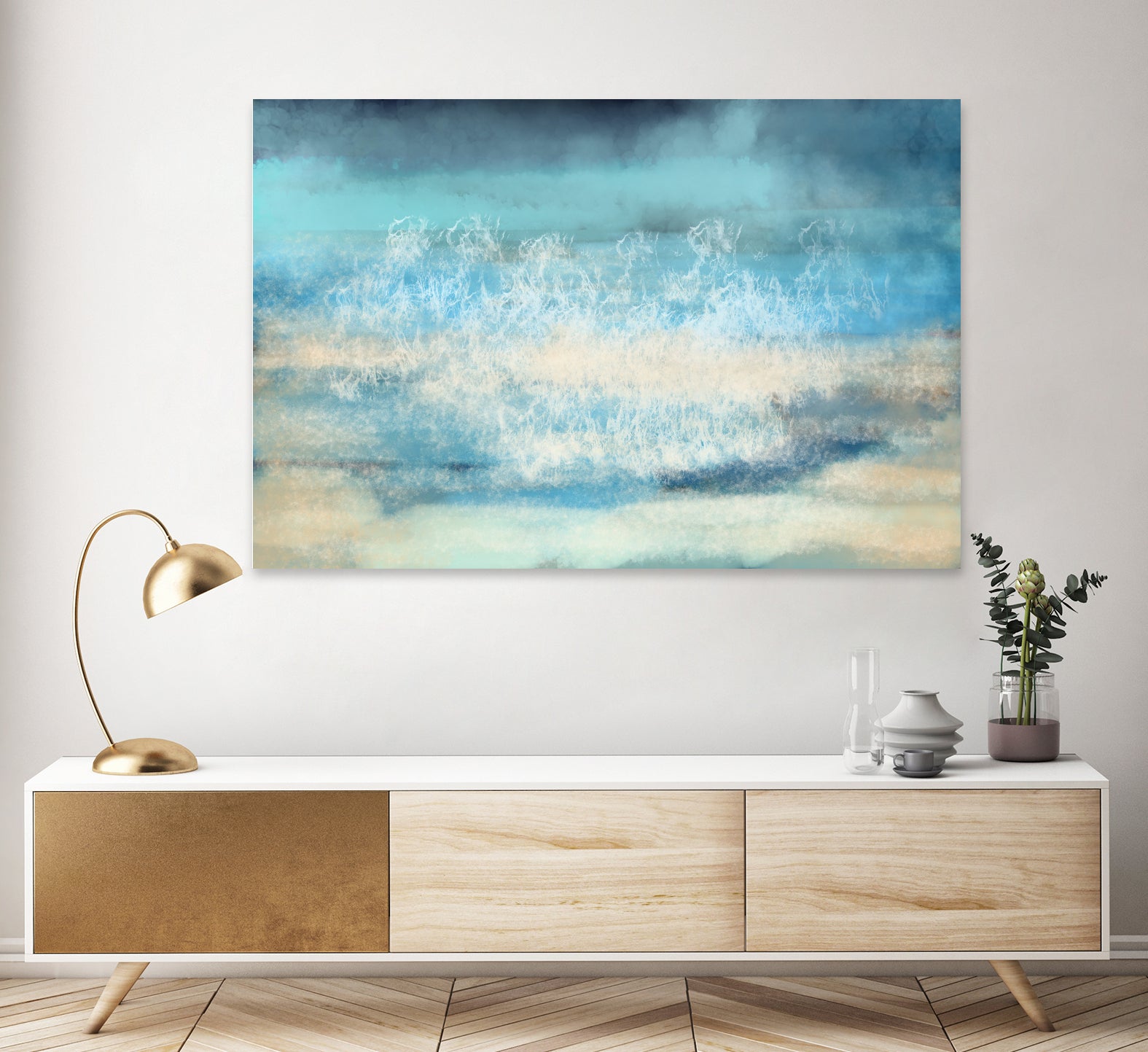 Nordic Sea Bliss by Jacob von Sternberg on GIANT ART - blue digital painting