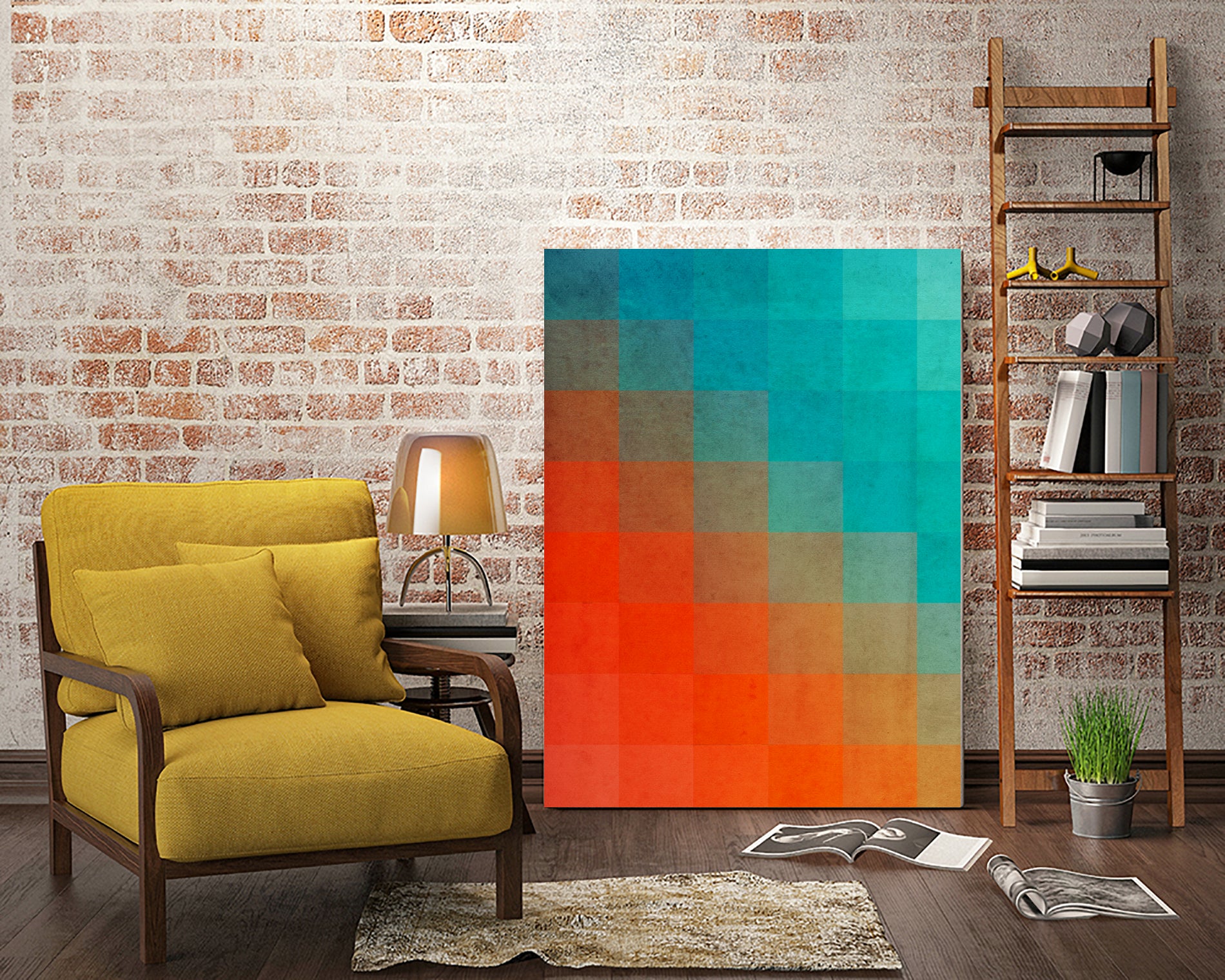 Beach Pixel Surface by Danny Jardim on GIANT ART - digital painting