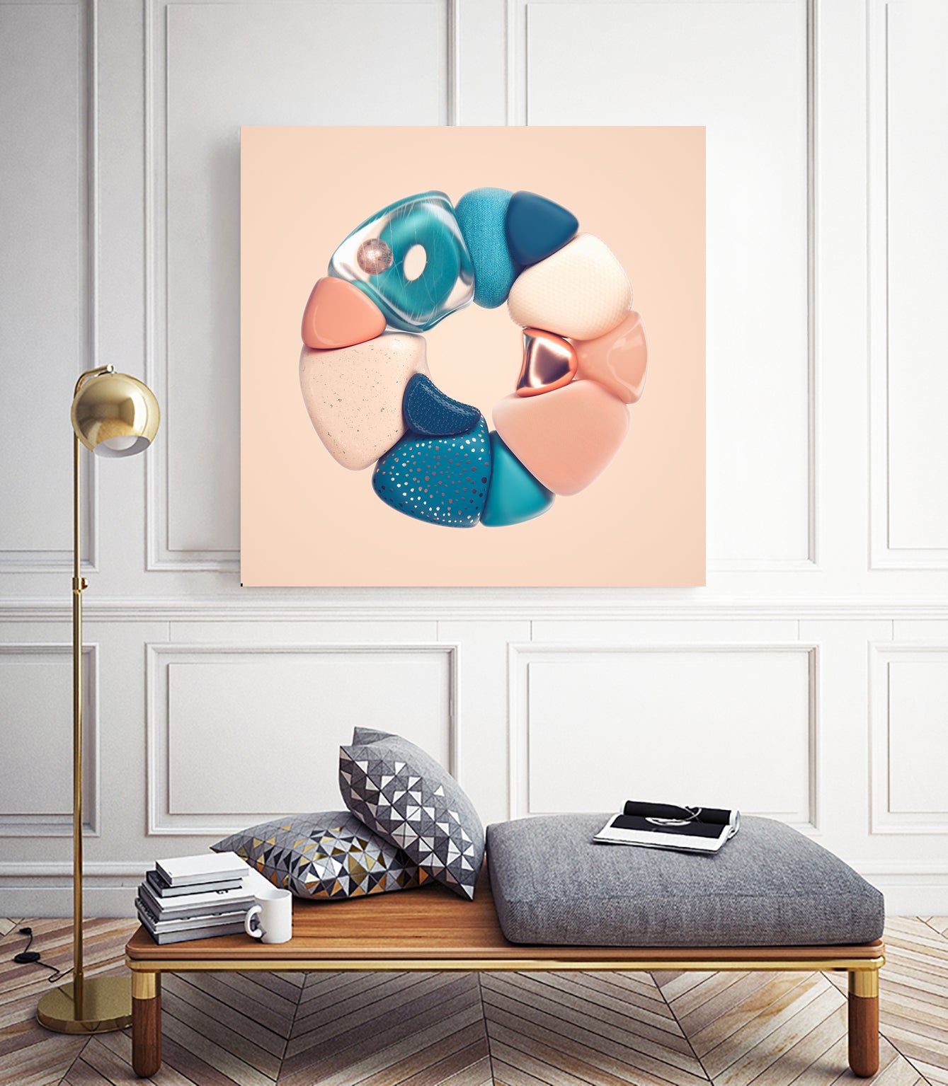 N°345 by Roman Bratschi on GIANT ART - orange 3d art