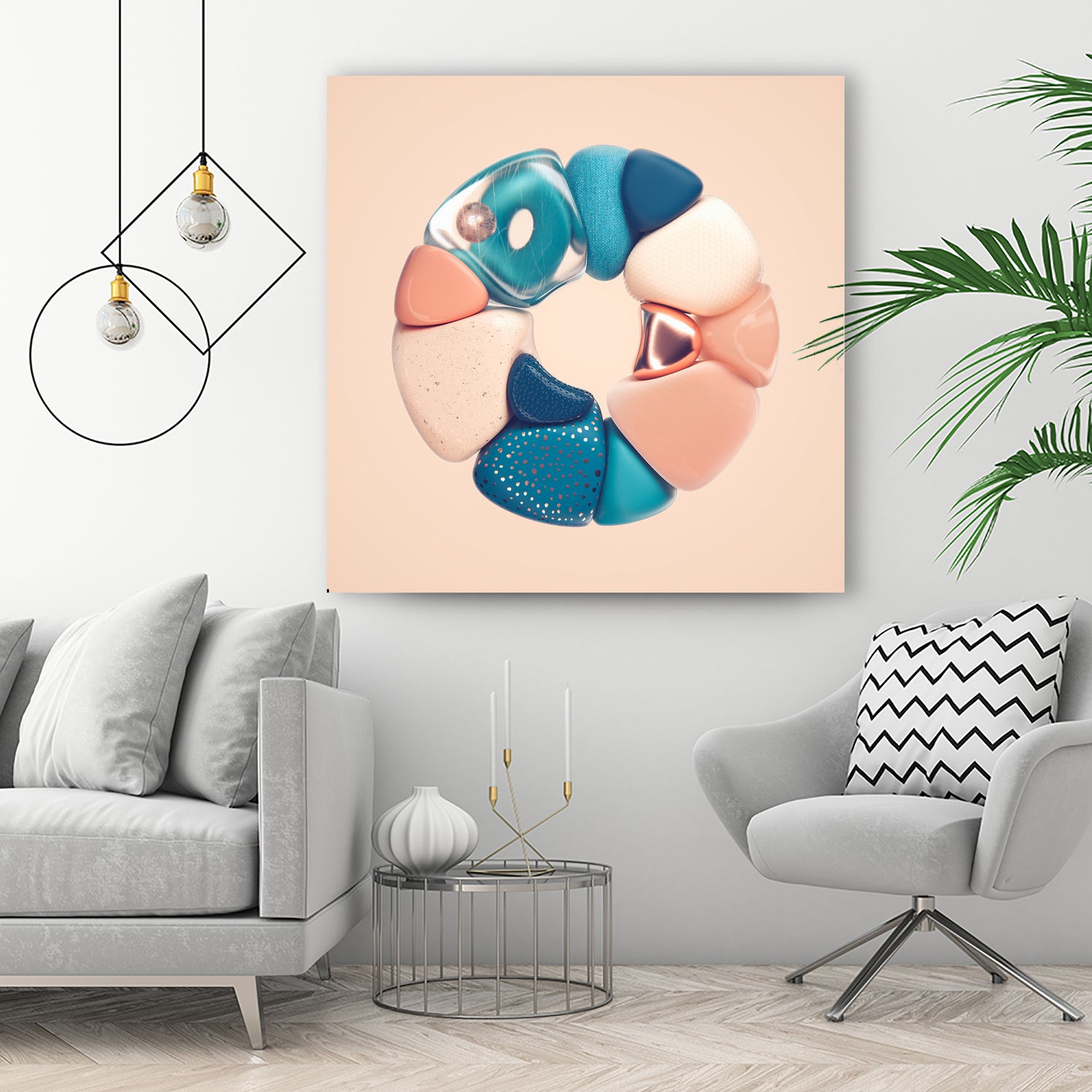 N°345 by Roman Bratschi on GIANT ART - orange 3d art