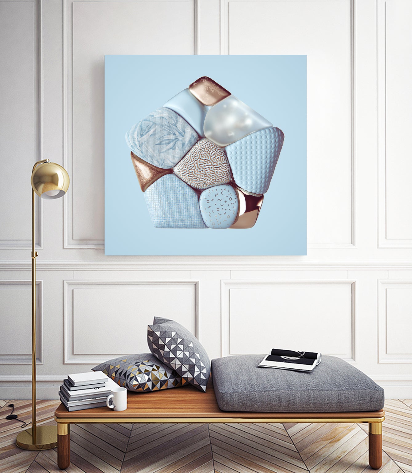 N°348 by Roman Bratschi on GIANT ART - blue digital painting