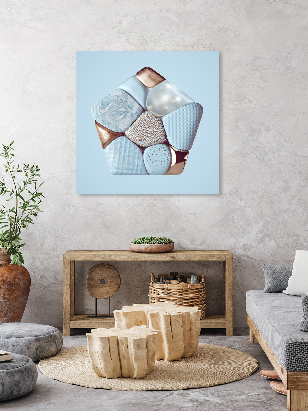 N°348 by Roman Bratschi on GIANT ART - blue digital painting