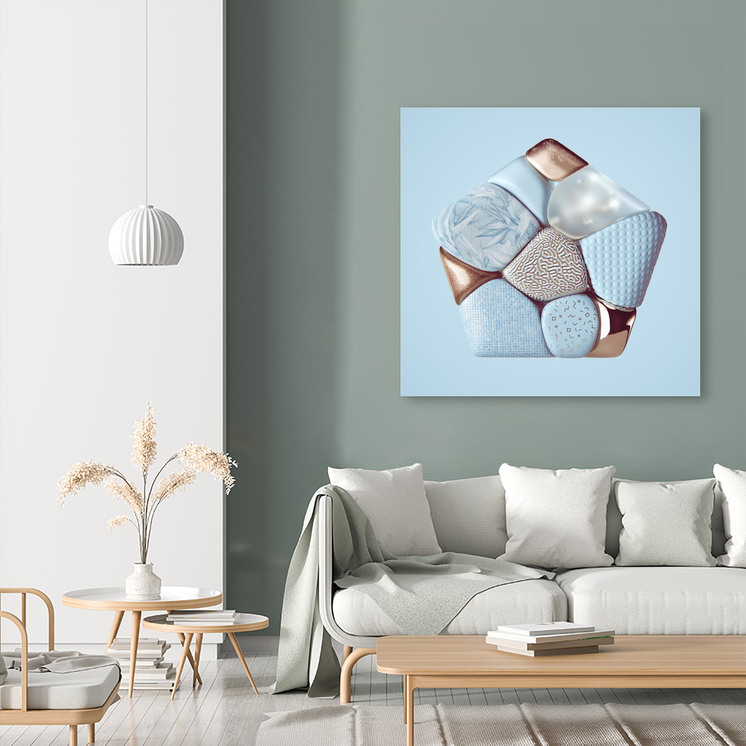 N°348 by Roman Bratschi on GIANT ART - blue digital painting