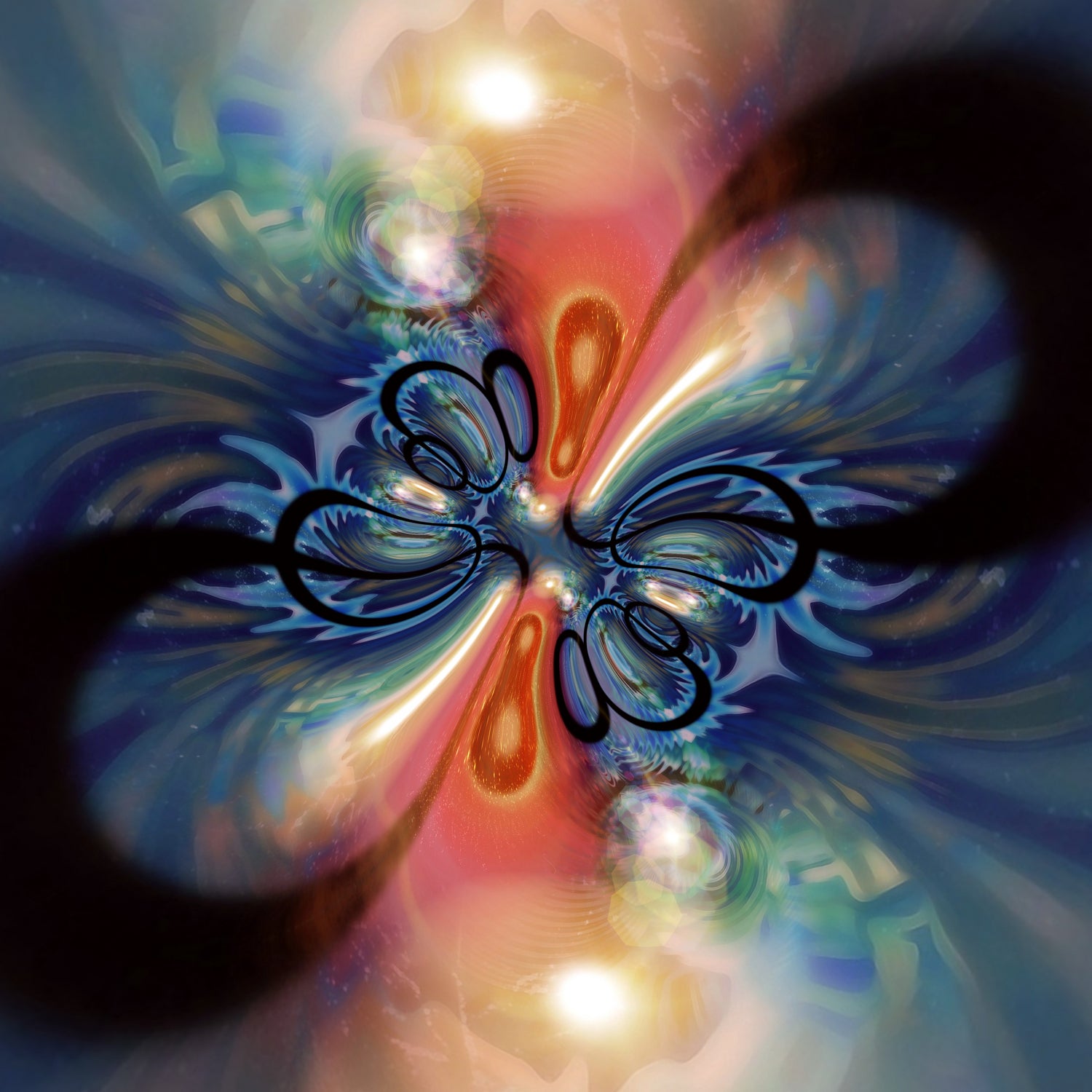 Infinity Machine 231 by Sean Mullin on GIANT ART - blue digital painting