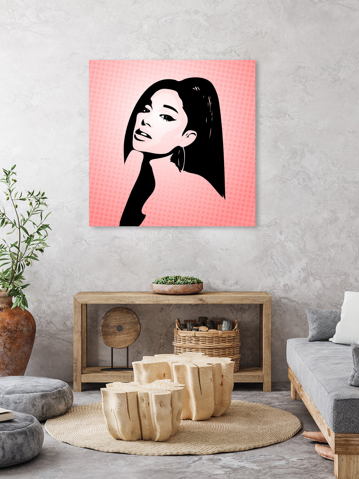 Ariana Grande | Pop Art by William Cuccio on GIANT ART - pink digital painting