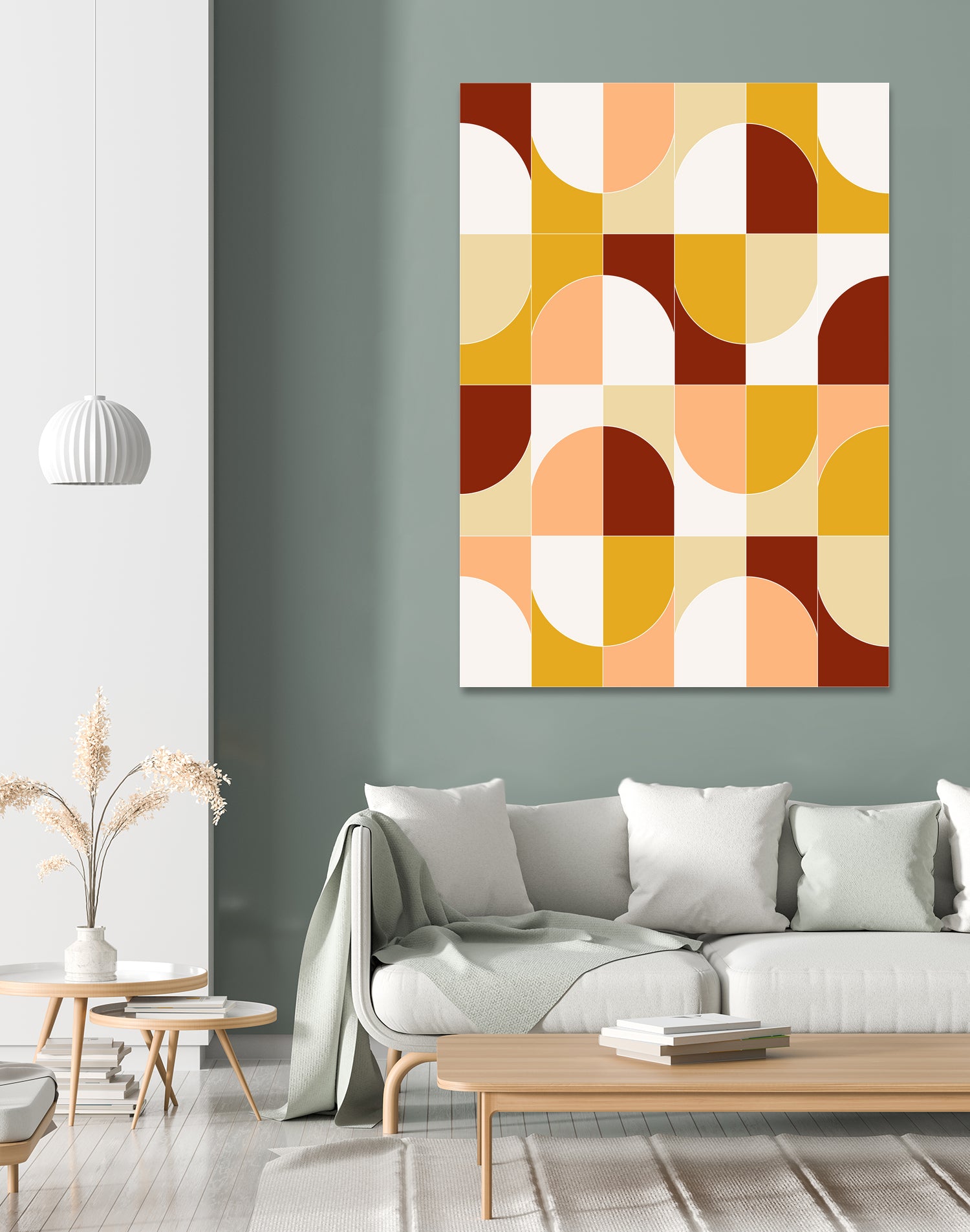 Bold Geo Tiles 03 by Daniela di Niro on GIANT ART - yellow vector illustration