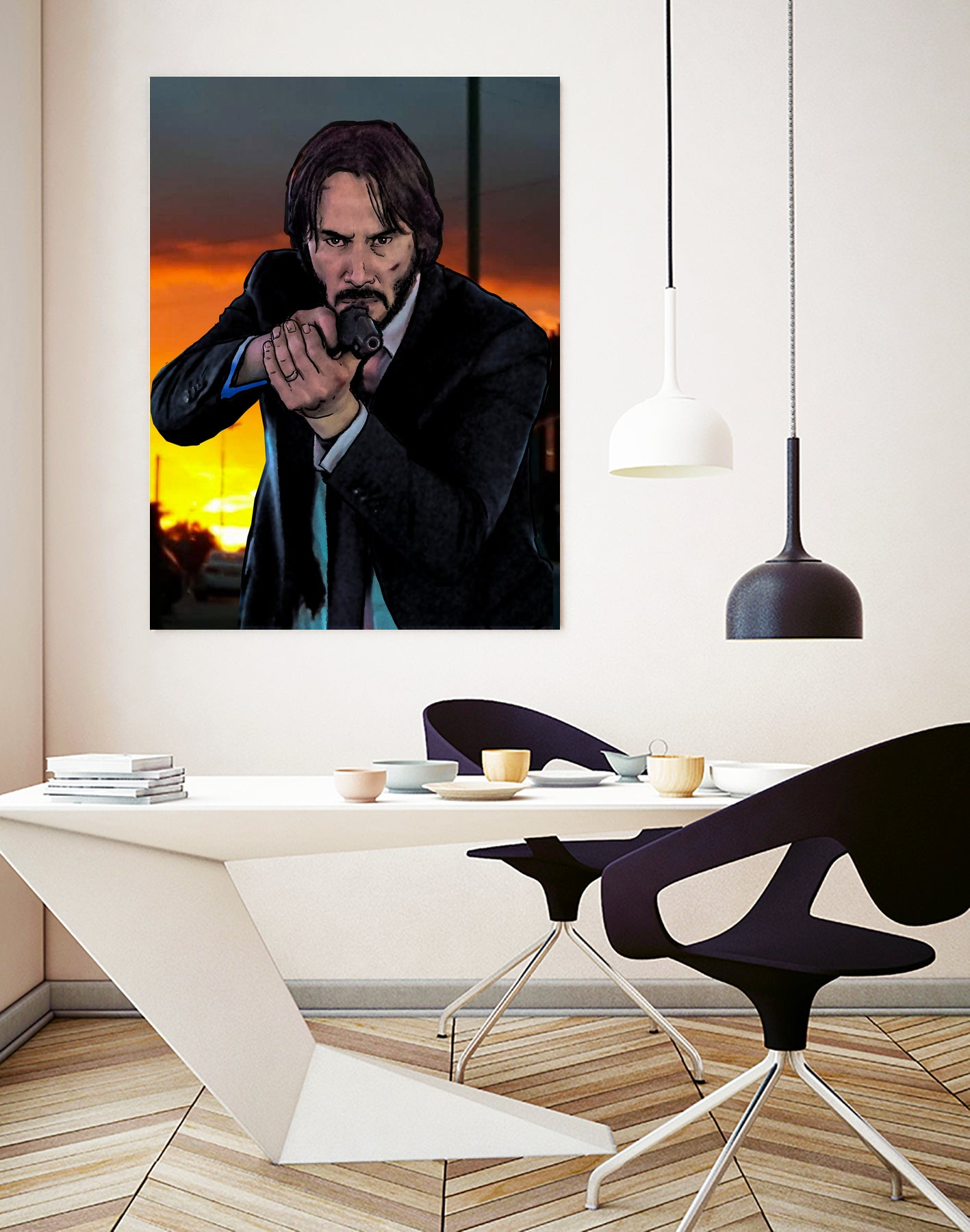 John Wick - Indestructible! by Dan Avenell on GIANT ART - black character design