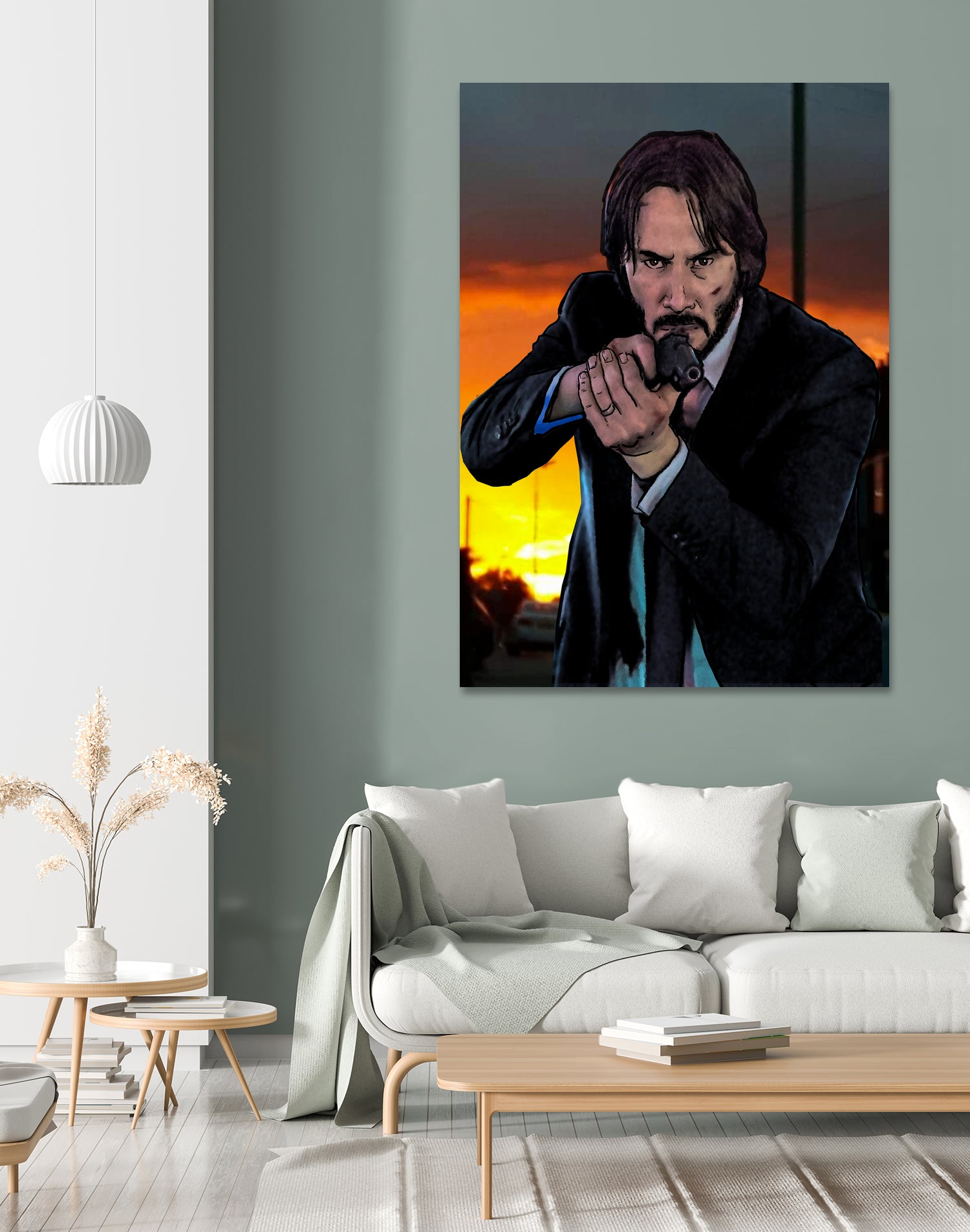 John Wick - Indestructible! by Dan Avenell on GIANT ART - black character design
