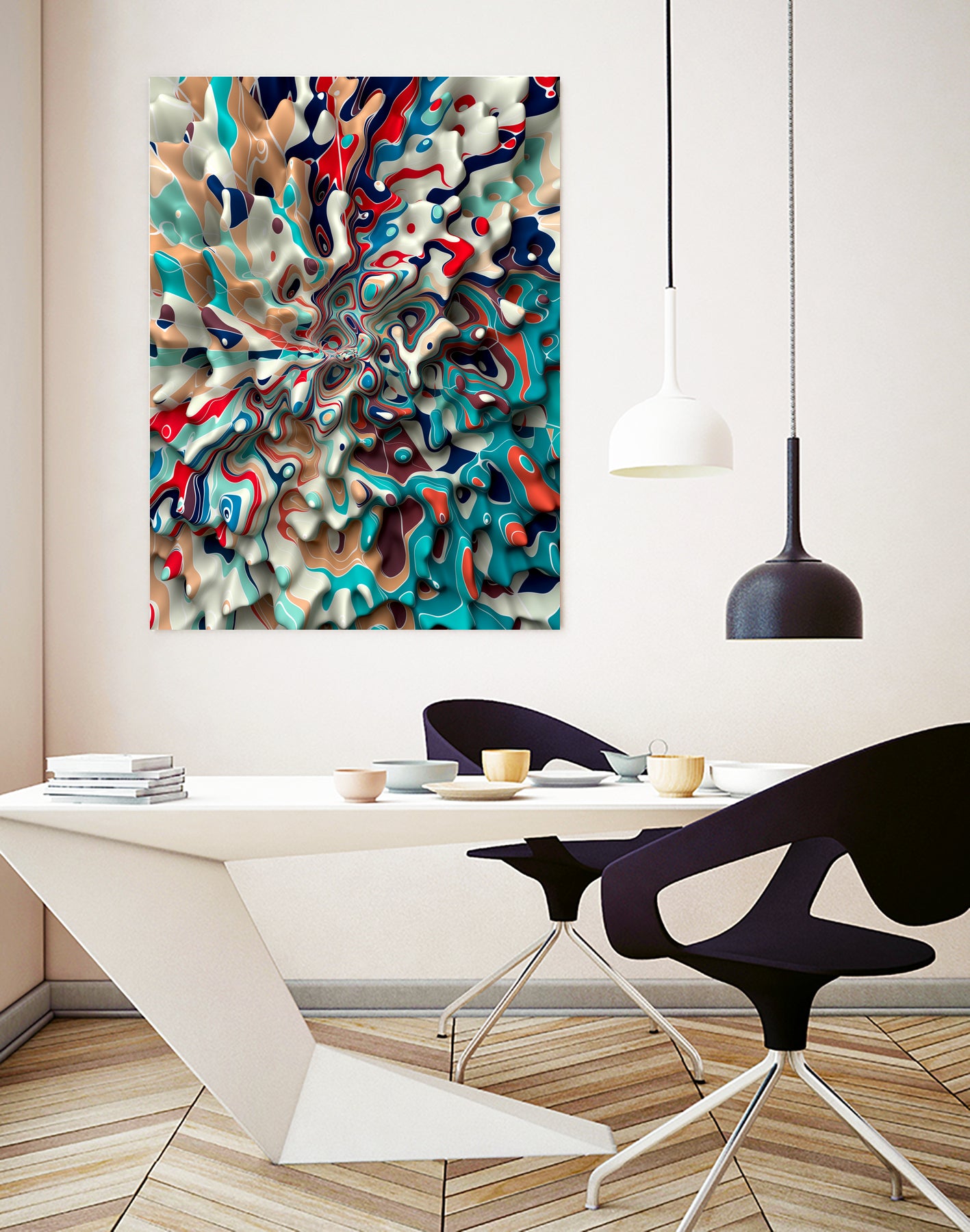 Weird-Surface by Danny Jardim on GIANT ART - blue digital painting