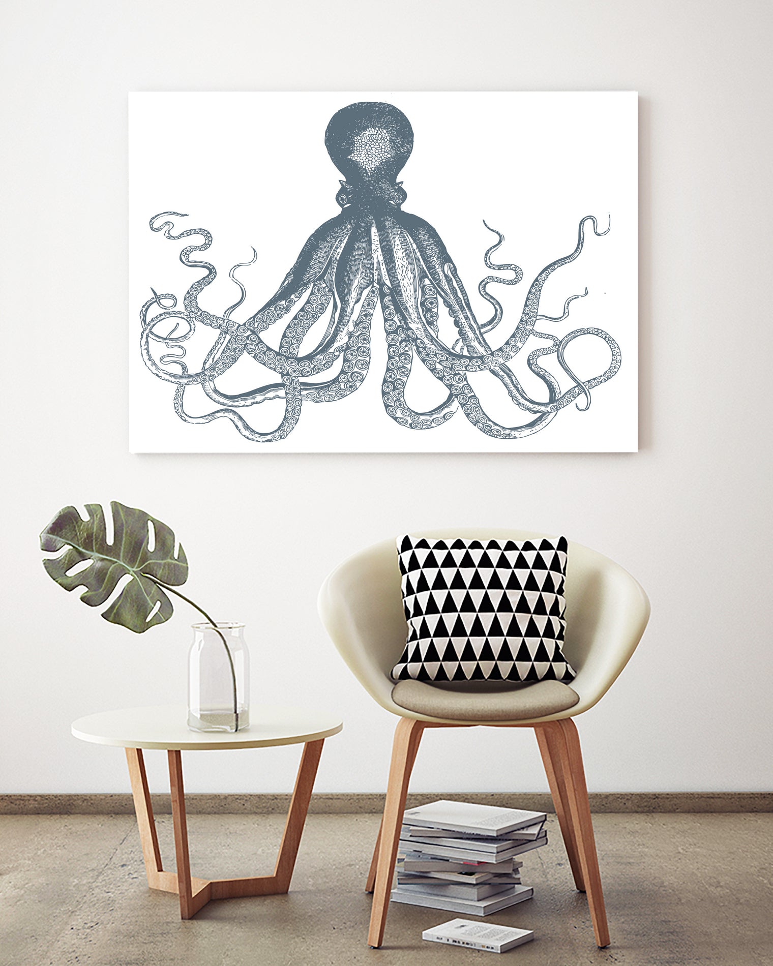 OCTOPUS GREY by Thomas Fernez on GIANT ART - gray digital drawing