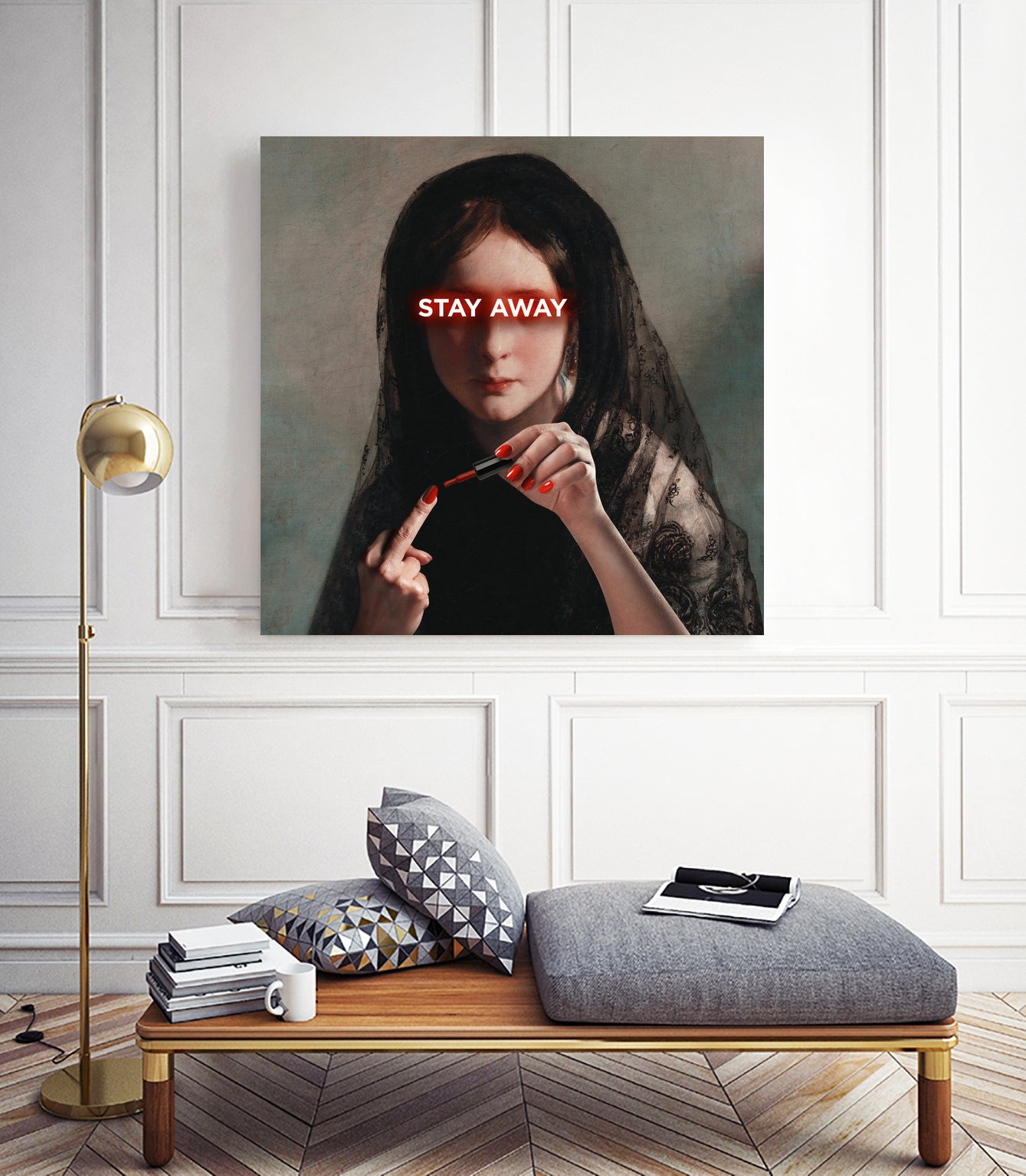 Stay Away by Mehmet Geren on GIANT ART - red photo manipulation