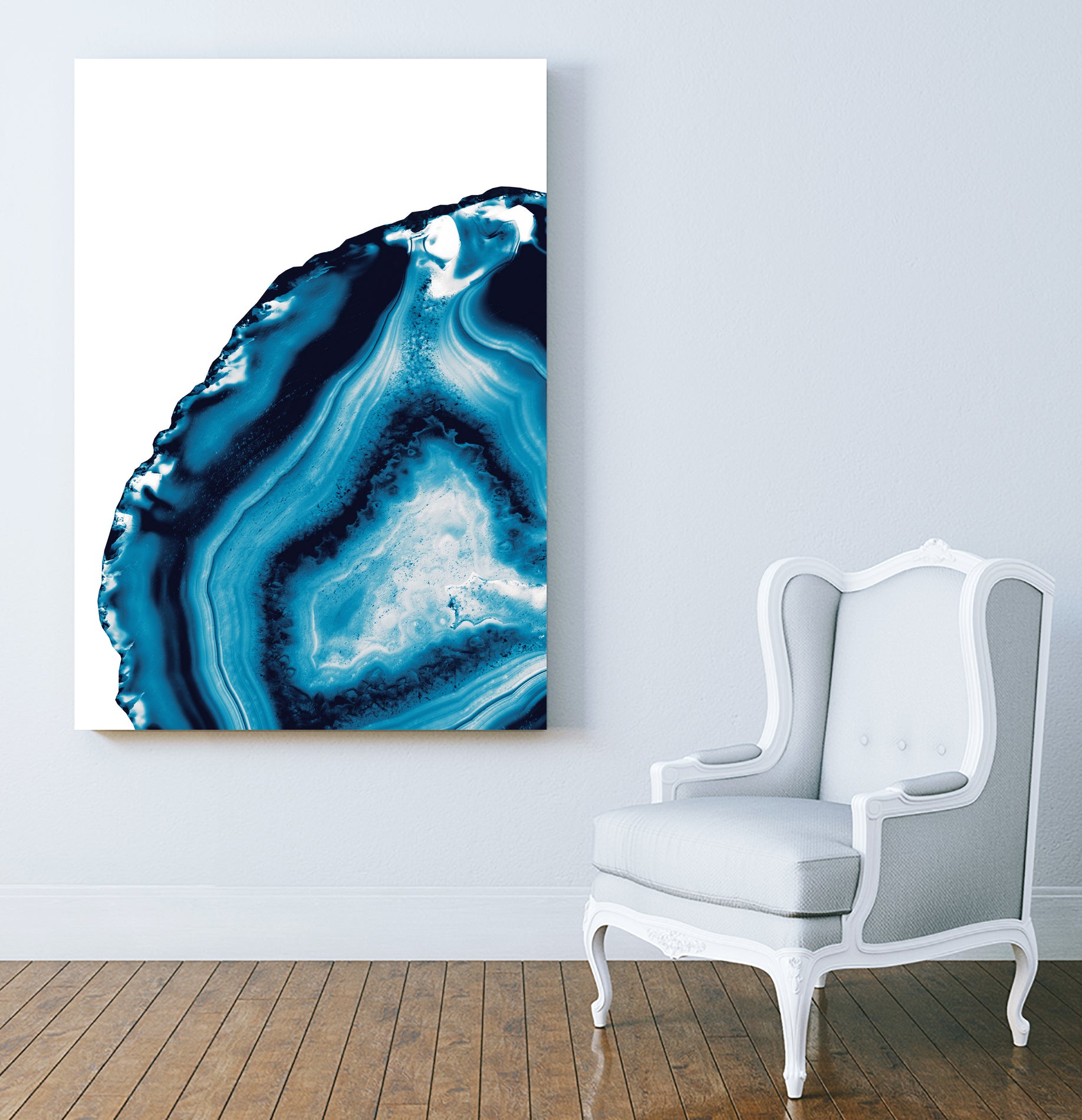 Blue Agate #3 (Part 2) #gem #decor #art by Anita & Bella Jantz on GIANT ART - blue photo illustration
