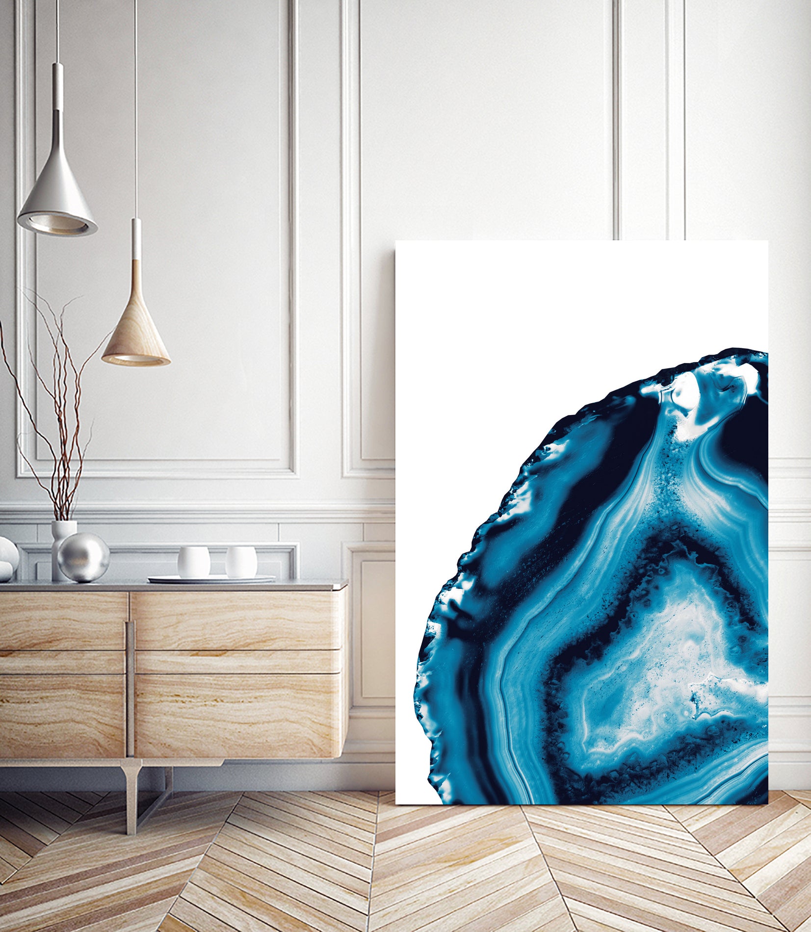 Blue Agate #3 (Part 2) #gem #decor #art by Anita & Bella Jantz on GIANT ART - blue photo illustration
