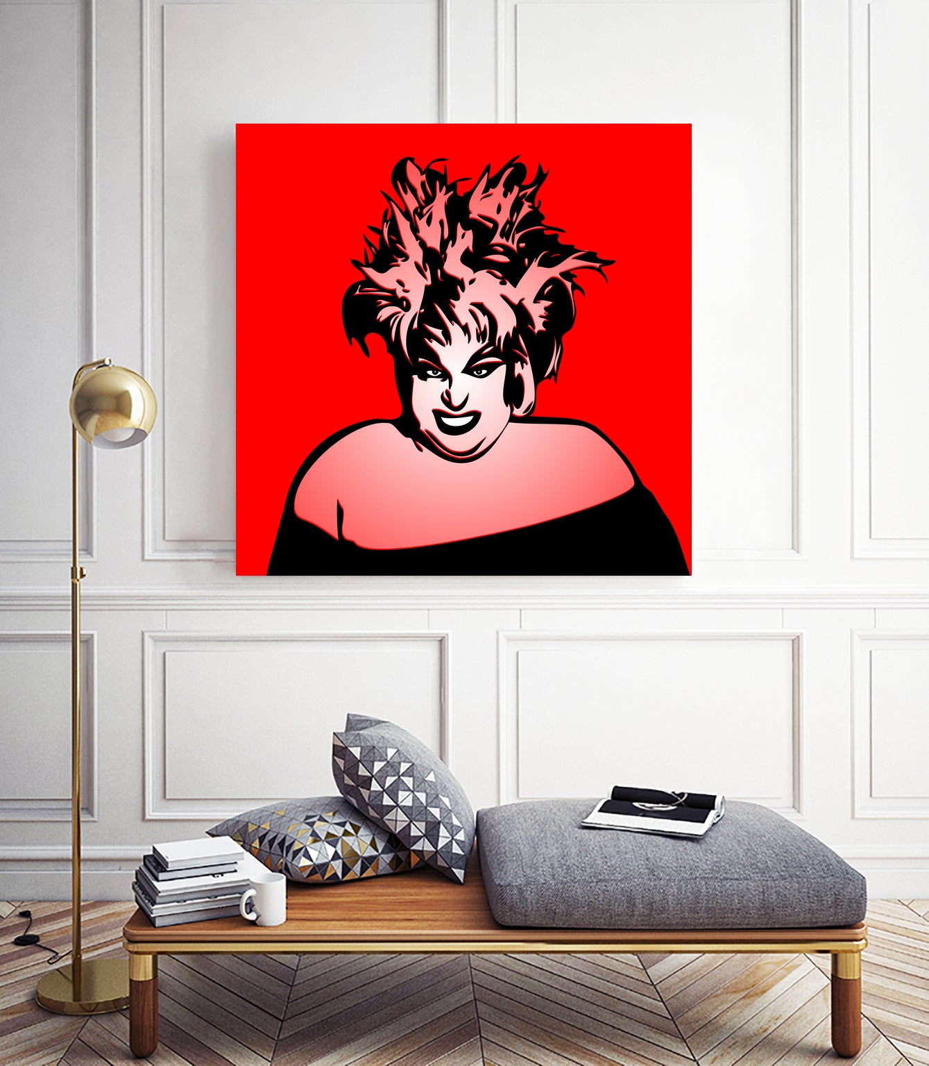 Divine | Pop Art by William Cuccio on GIANT ART - red digital painting